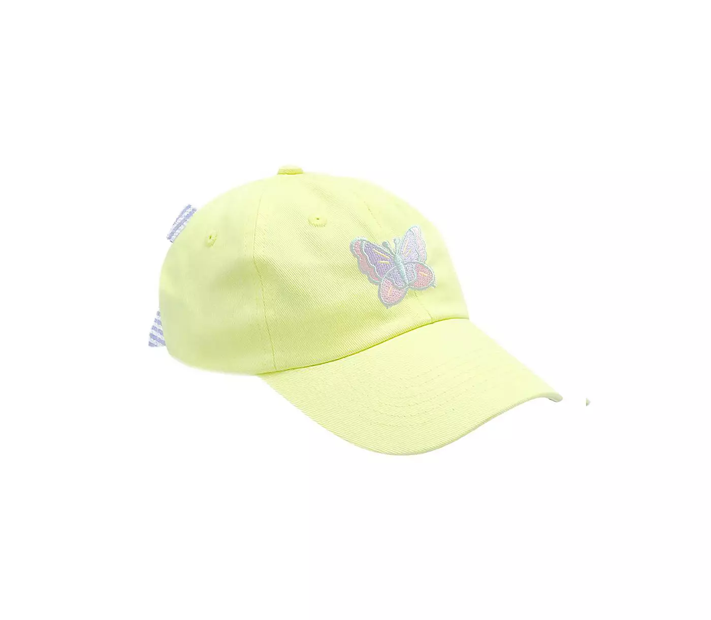 Бейсбольная кепка Bits & Bows для девочек с бантом-бабочкой в цвете Buttercup