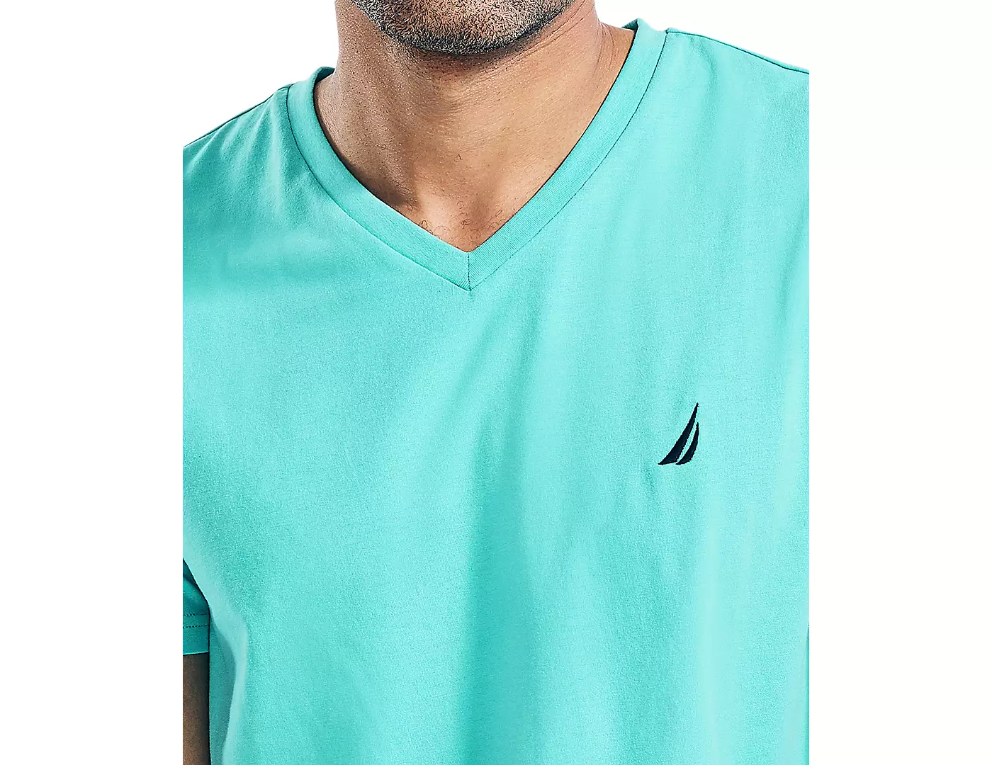 Мужская футболка Nautica Classic-Fit из хлопка с V-образным вырезом