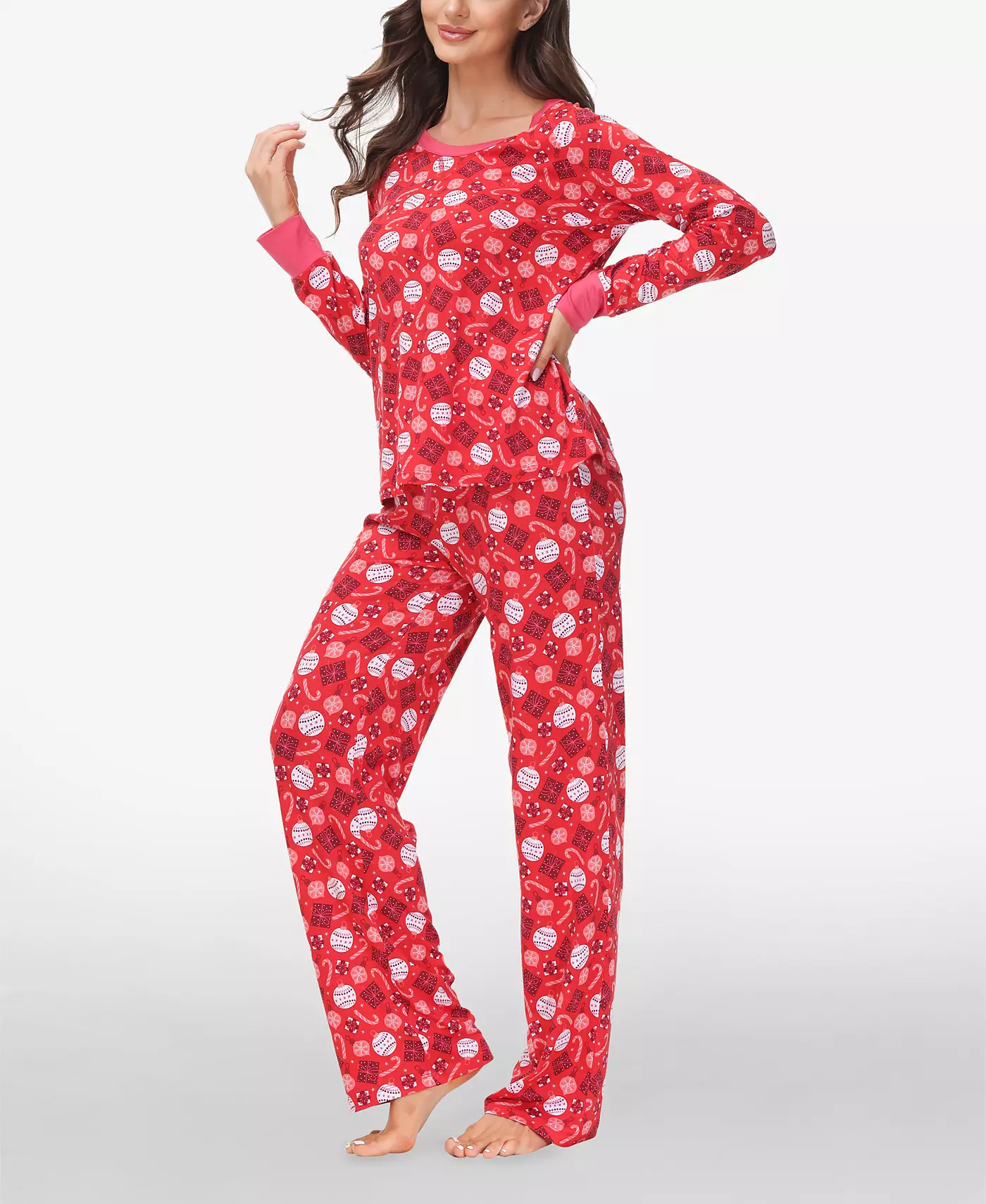 INK+IVY Женский свитер с длинными рукавами и штанами для дома, комплект из 2 шт.