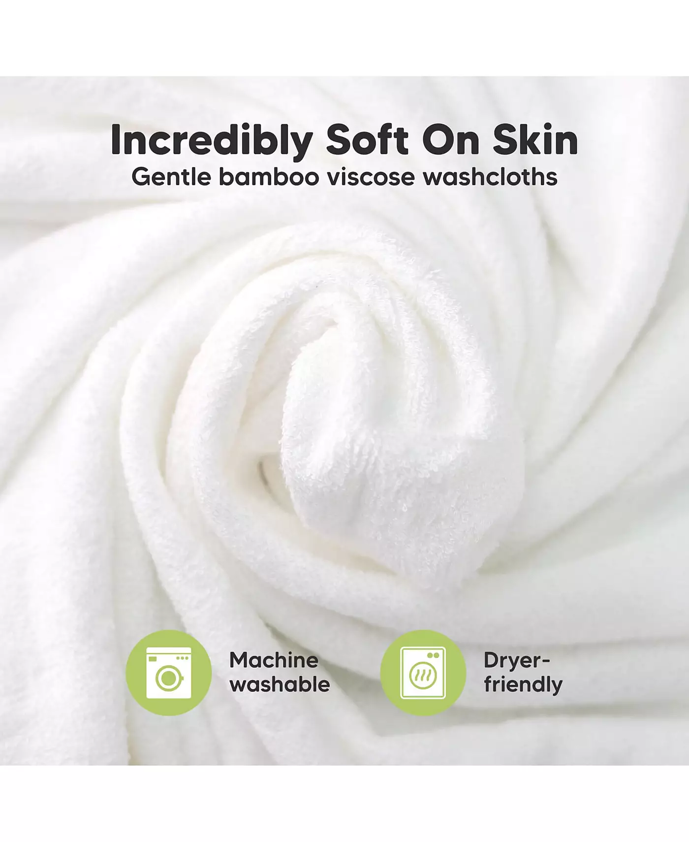 KeaBabies 6 упаковок роскошных детских мочалок, органические и мягкие детские мочалки, детские банные полотенца, салфетки для лица