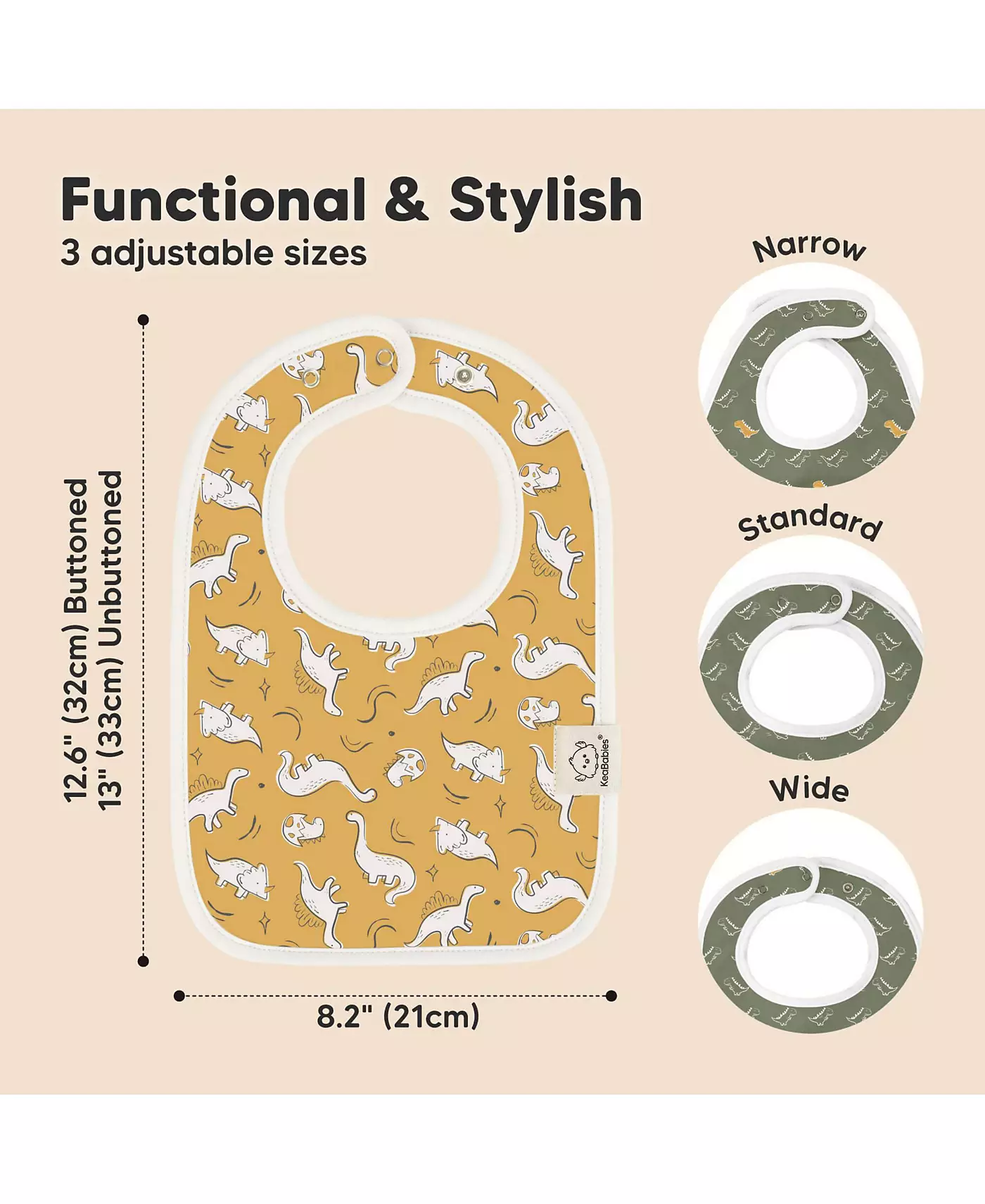 KeaBabies 8 шт. в упаковке, нагрудники Coast Baby для мальчиков, девочек, слюнявчики, нагрудники для девочек, мальчиков