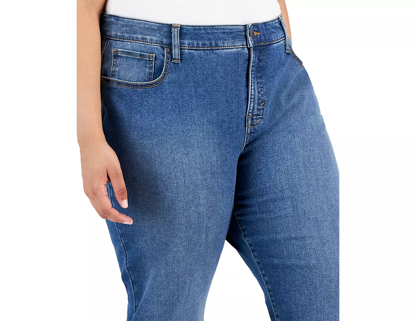 Джинсы-капри Style & Co Plus Size со средней посадкой Curvy