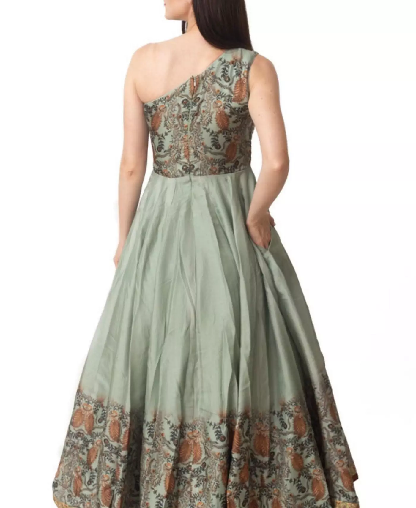 Женское платье на одно плечо RAAS с ручной вышивкой