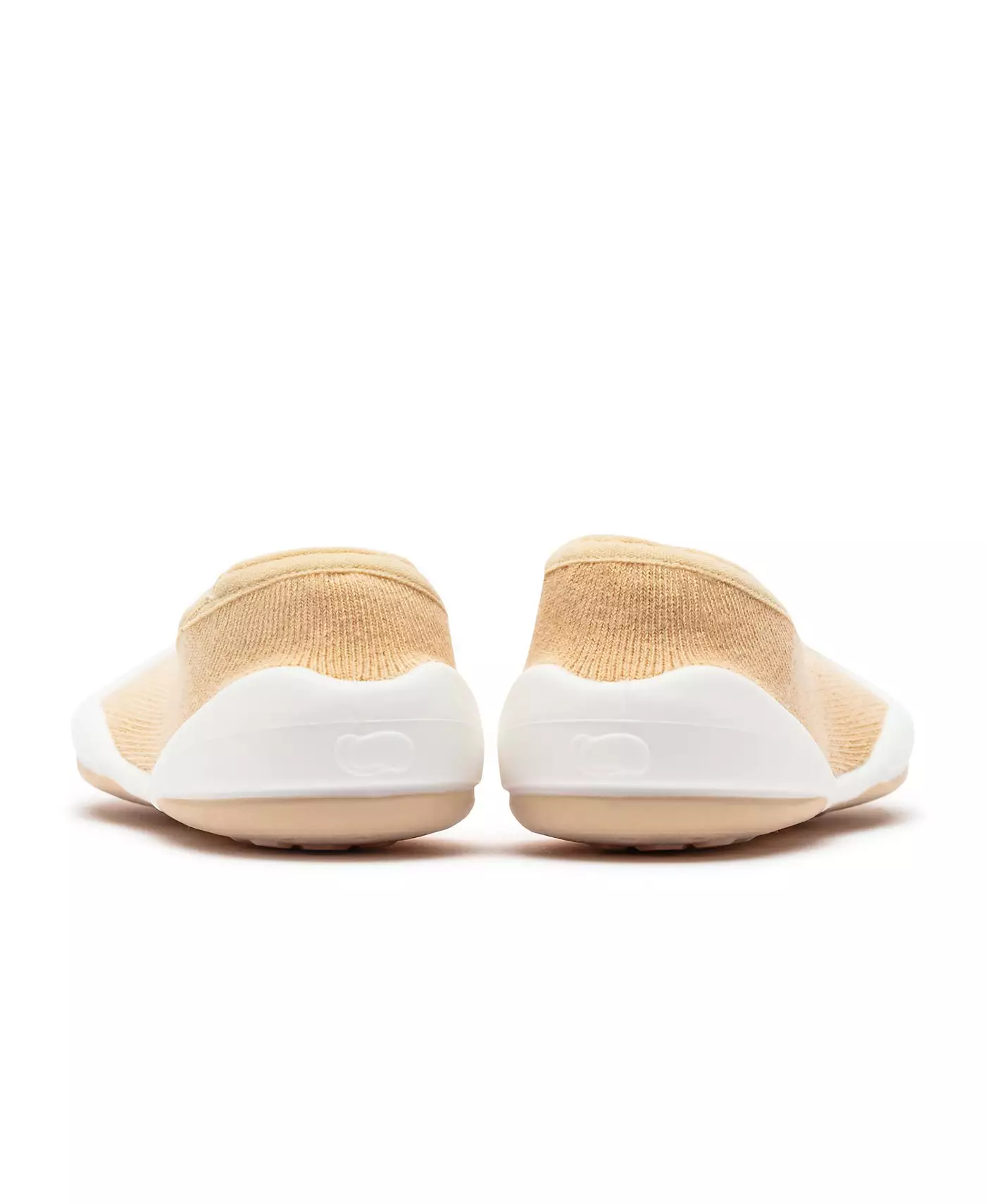 Komuello Младенческая Девочка Мальчик Дышащие Моющиеся Нескользящие Носки Туфли Плоские - Латте