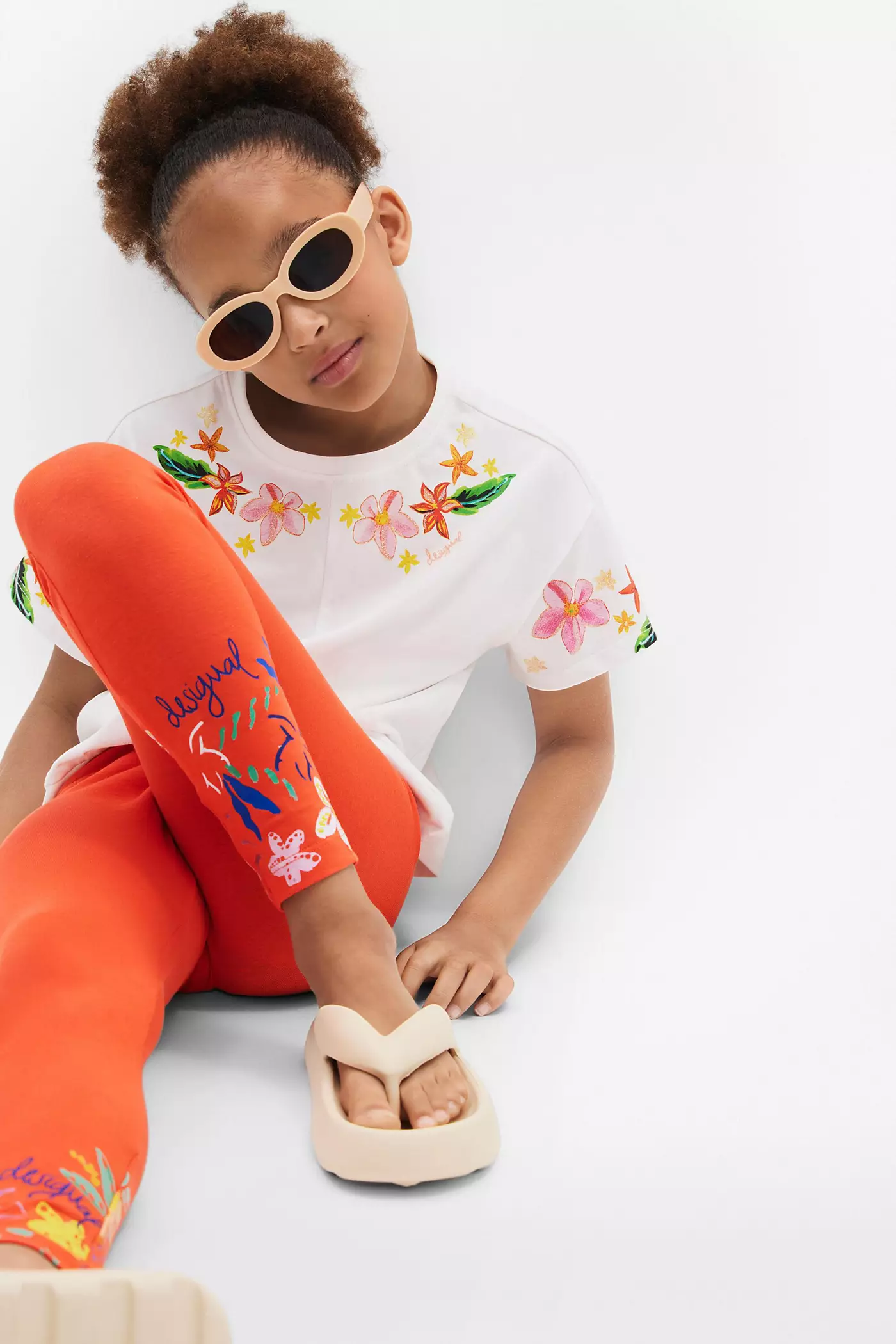 Леггинсы с цветочным принтом для девочек Desigual Girls