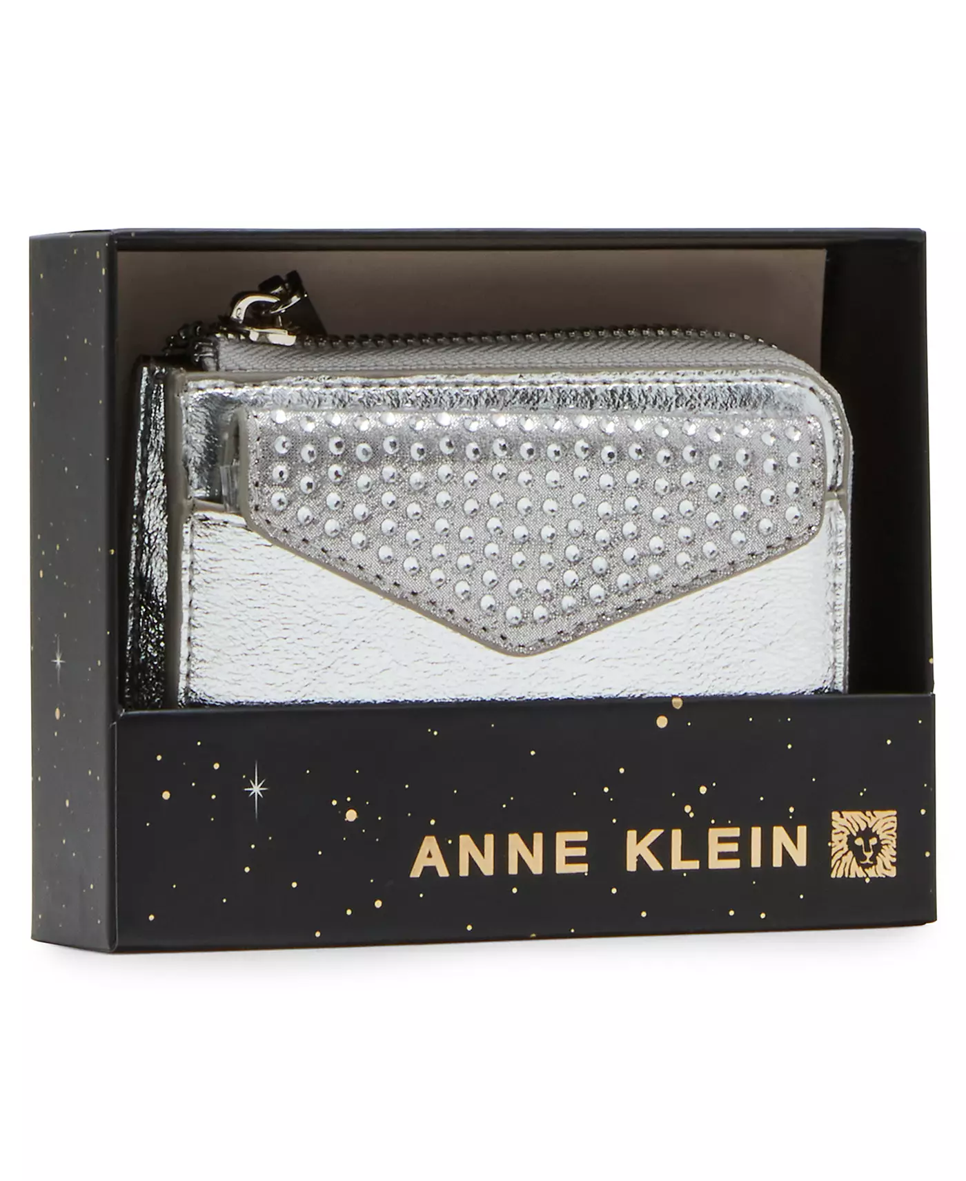 Кошелек Anne Klein из 2 частей с закругленным клапаном-конвертом и стразами
