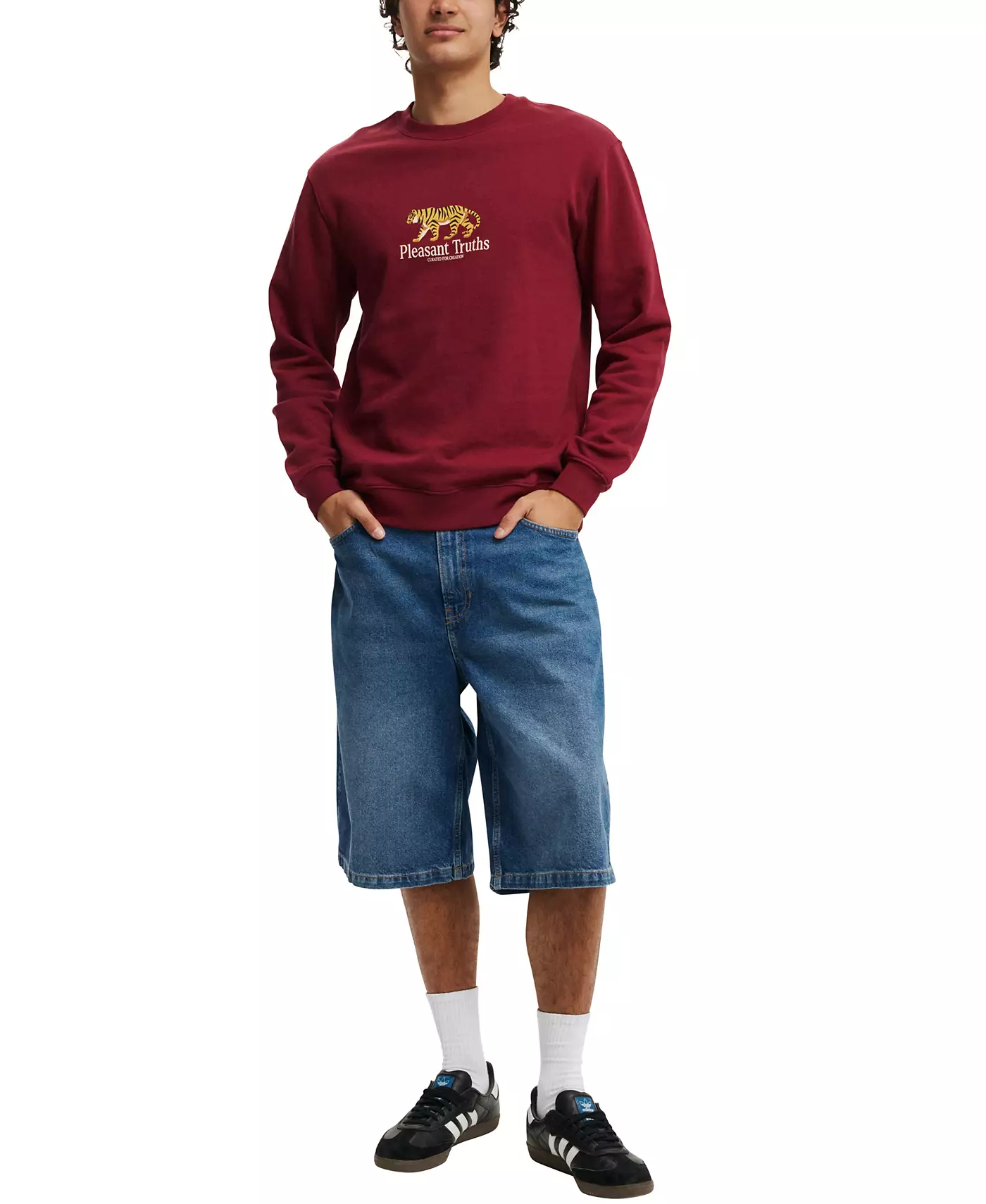 Мужская флисовая толстовка COTTON ON Graphic Crew