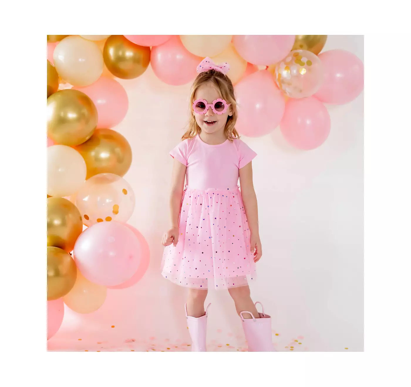 Sweet Wink Girls розовая звезда бант жесткая повязка на голову