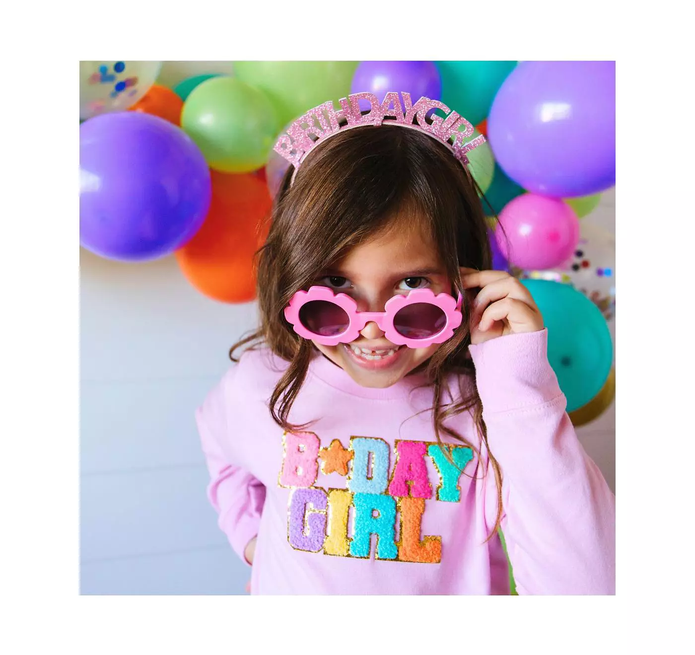 Sweet Wink Детская розовая повязка на голову для девочки на день рождения