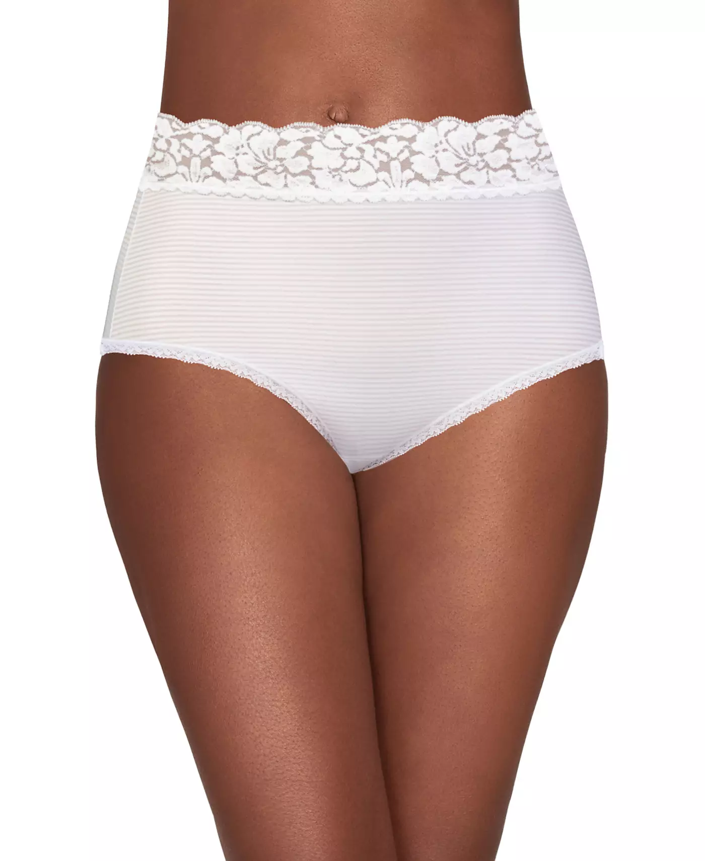 Нижнее белье Vanity Fair Flattering Lace Stretch Brief 13281, также доступно в увеличенных размерах