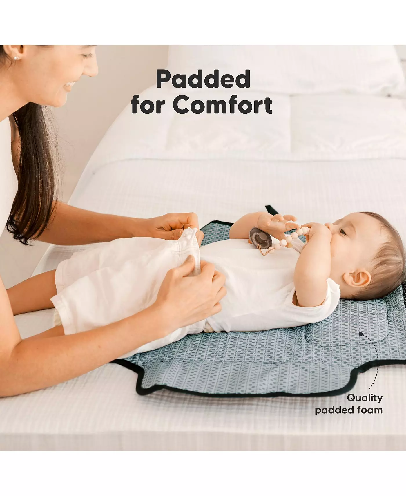 Пеленальный коврик KeaBabies Ezee, портативный пеленальный коврик, водонепроницаемый складной пеленальный коврик