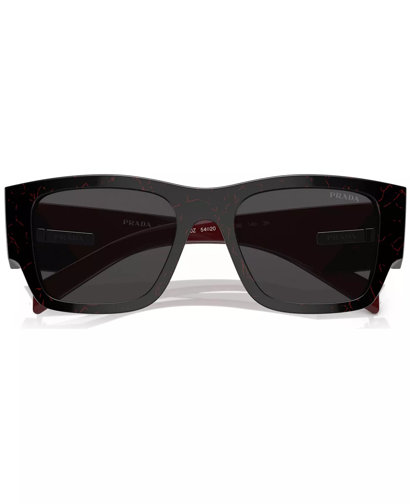 Мужские солнцезащитные очки PRADA Symbole прямоугольной формы, PR 10ZS