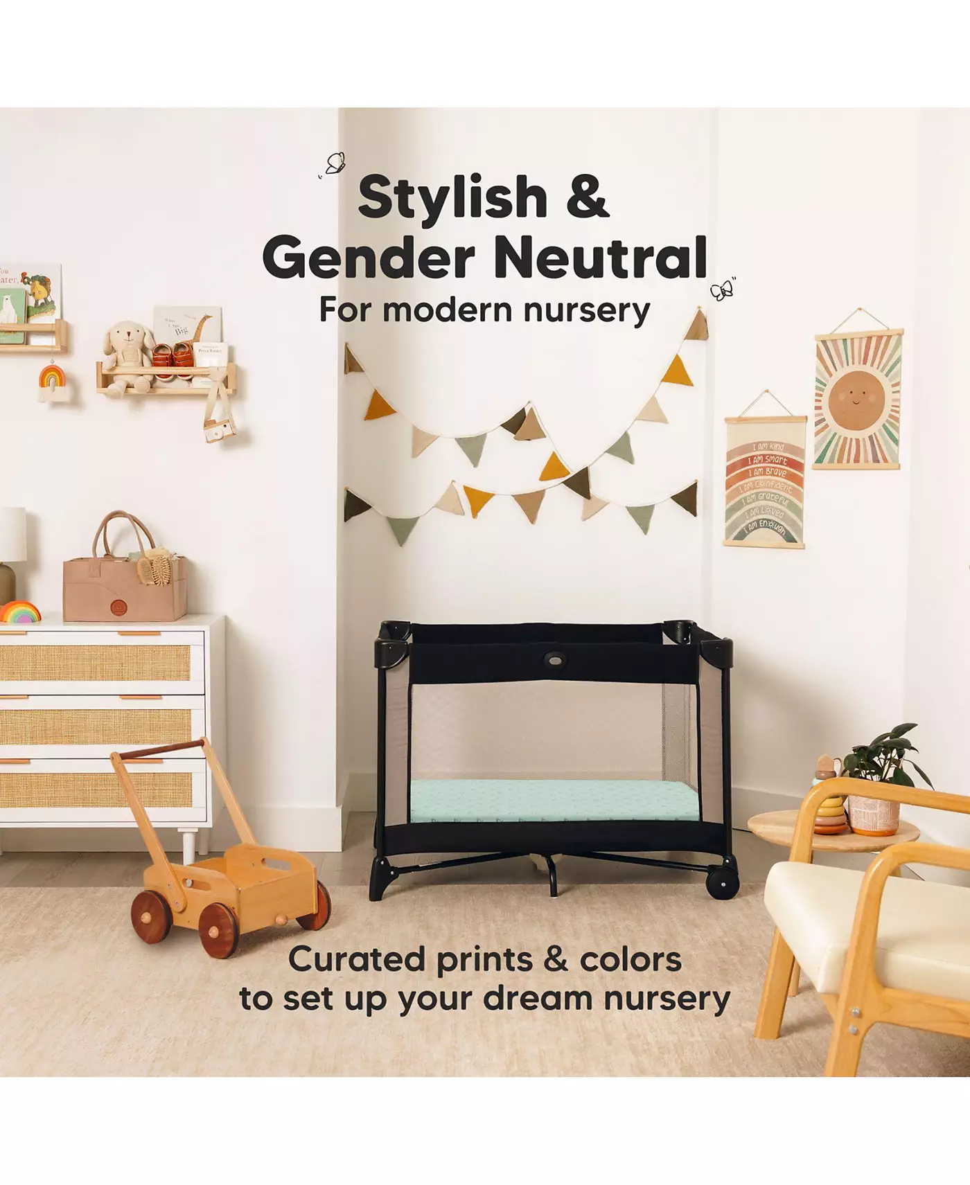 KeaBabies 2-упаковка простыней для кроватки Mini, простыни Pack and Play на резинке, простыни Pack N Play, органический чехол для простыни на резинке