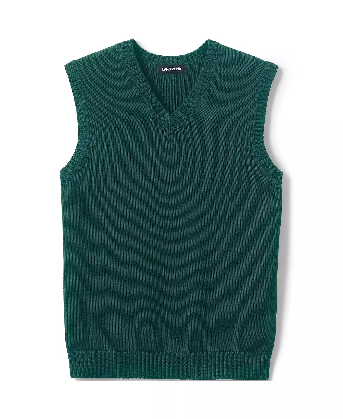 Мужской жилет-свитер Lands' End из хлопка и модала