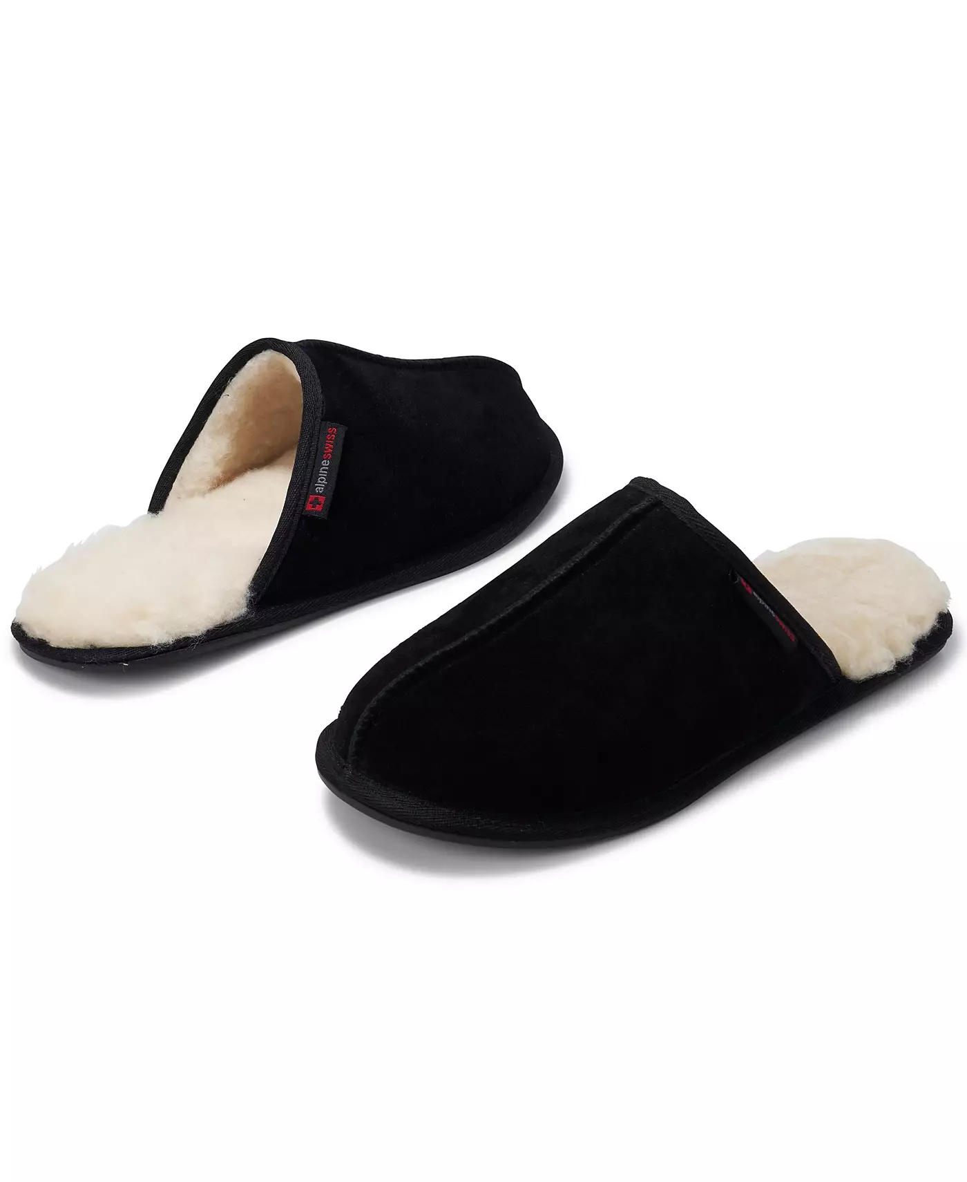 Мужские тапочки Alpine Swiss Microsuede Memory Foam Scuff Slips Comfort Slip On Shoes