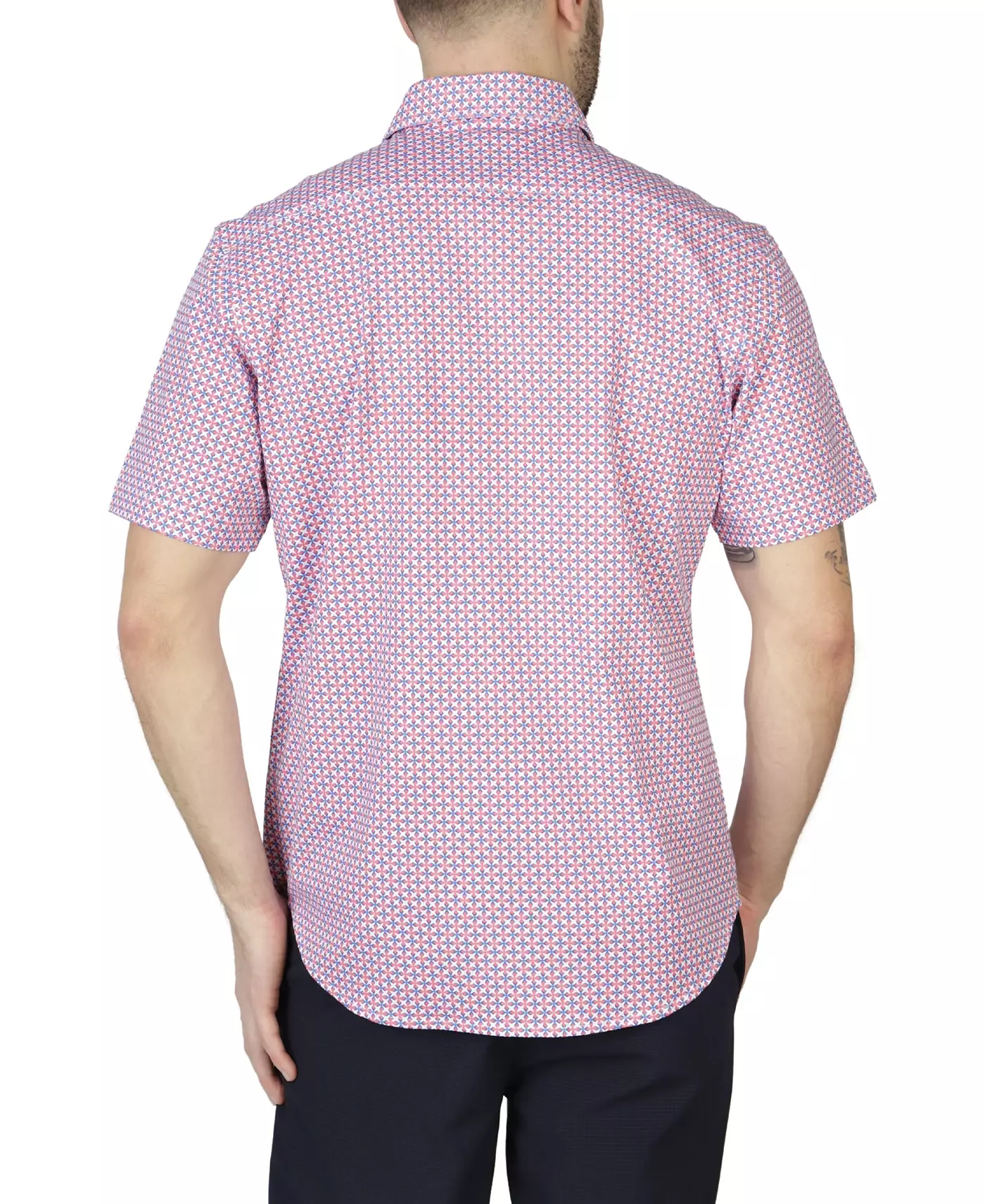 Мужская рубашка с коротким рукавом Tailorbyrd Retro Geo Knit