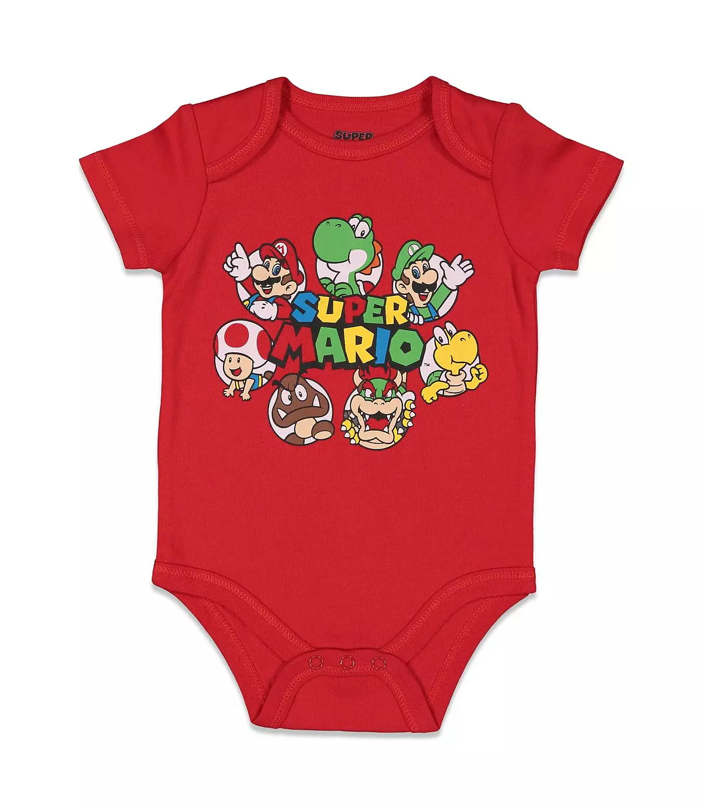 SUPER MARIO Baby Boys Nintendo Donkey Kong Yoshi Mario Lugi Bowser Toad 5 комплектов боди с коротким рукавом для новорожденных