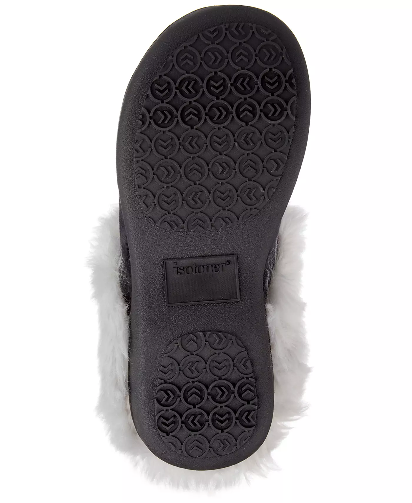 Isotoner Signature женские велюровые тапочки Valerie Comfort Hoodback