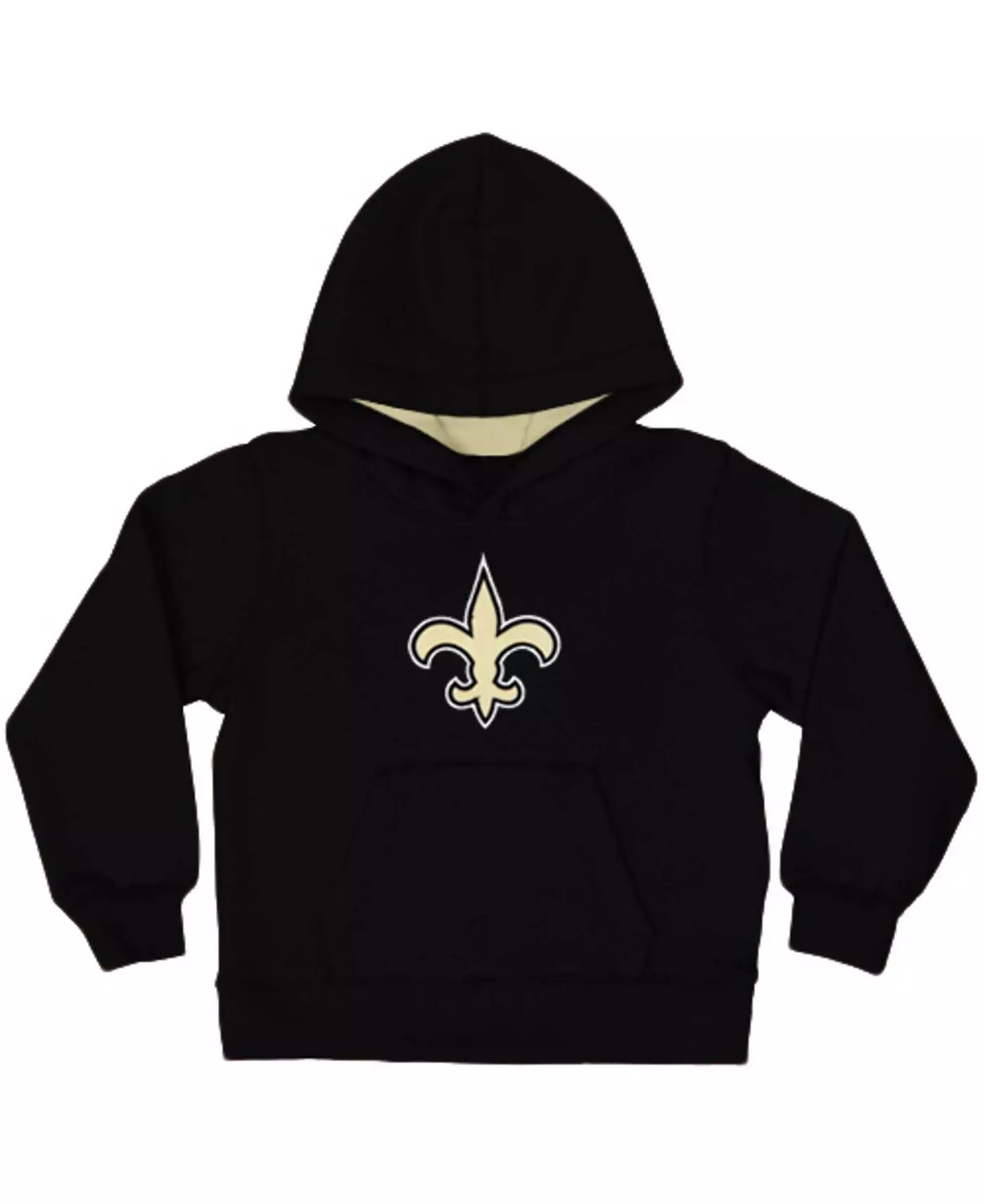 Outerstuff Малыши Мальчики и Девочки Черный New Orleans Saints Fan Gear Основной Логотип Пуловер Толстовка