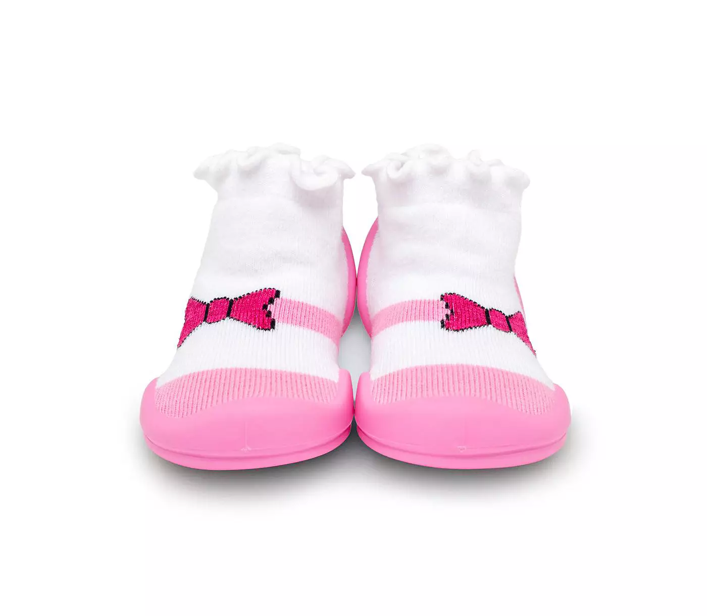 Komuello Младенческая девочка дышащие моющиеся нескользящие носки туфли Мэри Джейн Bow