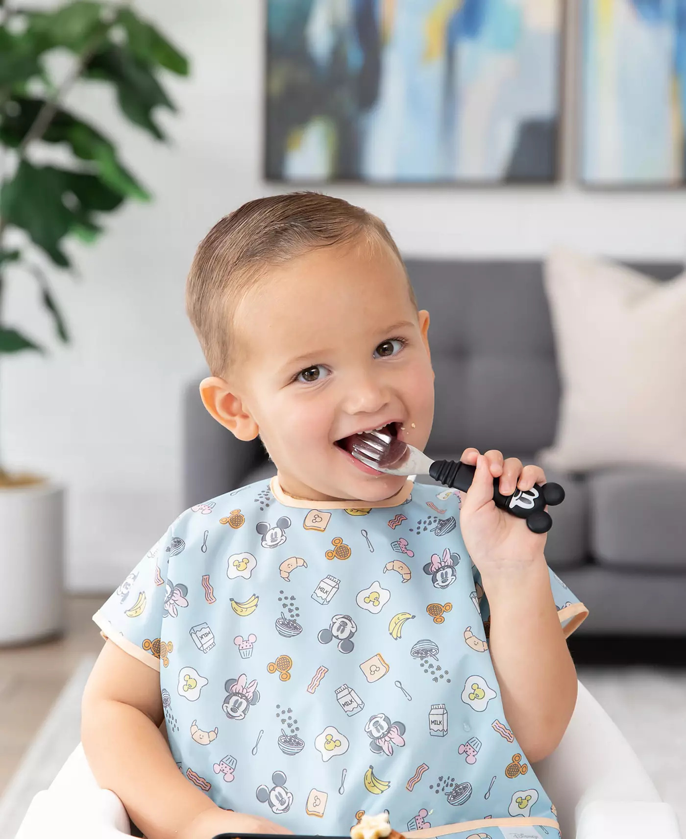 Bumkins Toddler Disney Brunch Bunch Водонепроницаемый младший нагрудник