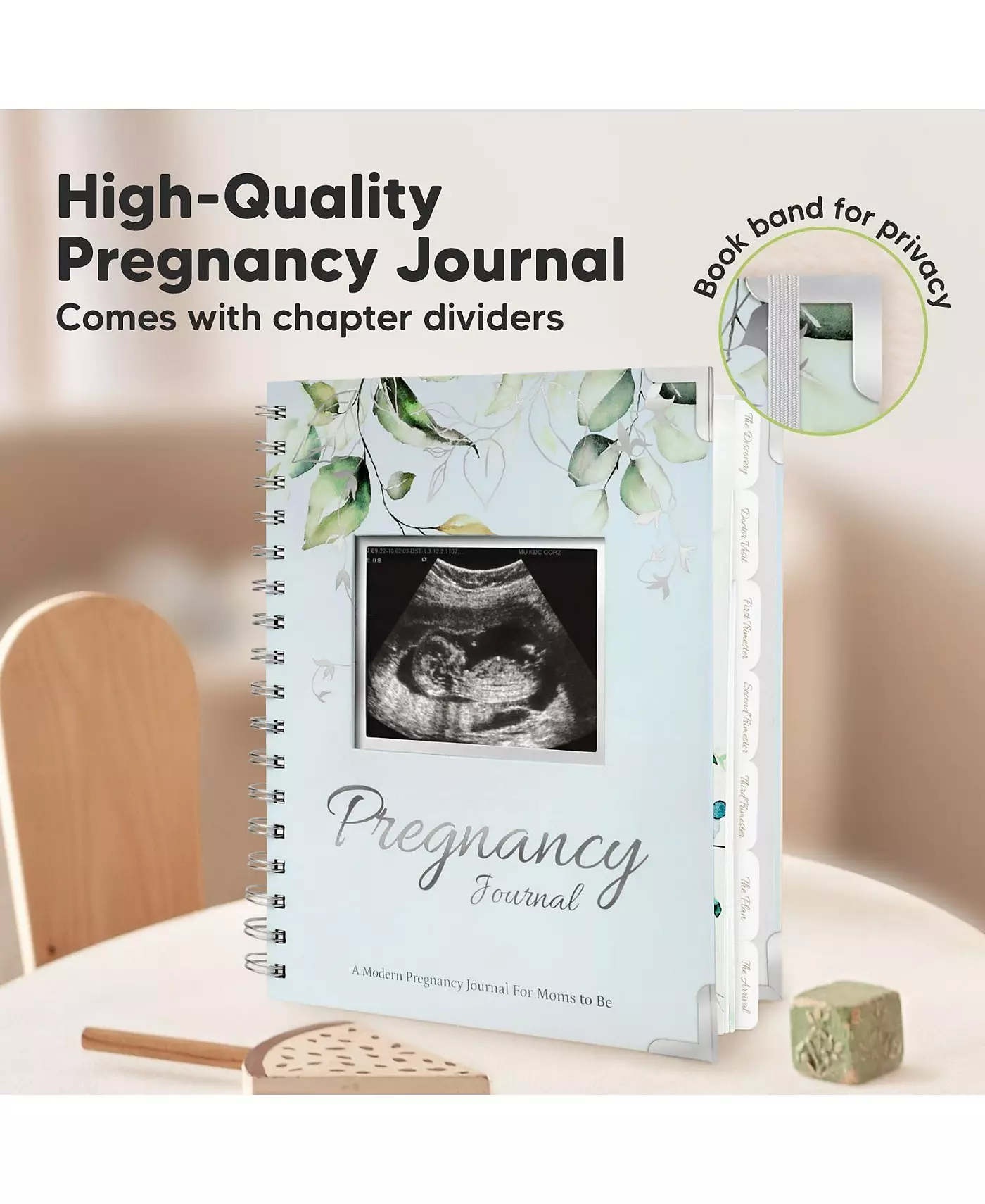 Книга-памятка для дневника беременности KeaBabies: Inspire, 90 страниц в твердом переплете, дневники беременности для мам, готовящихся стать мамочками впервые