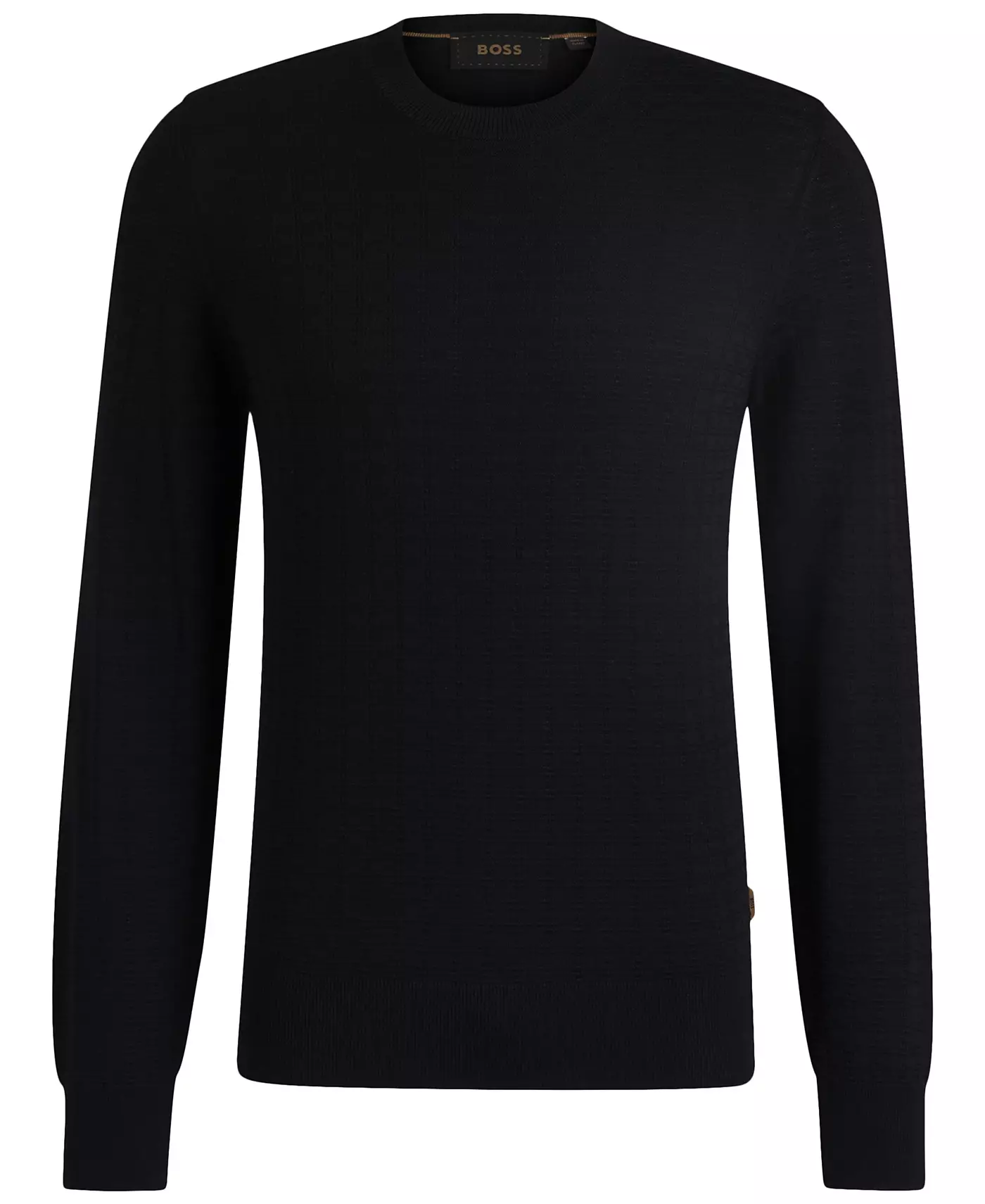 Мужской шелковый свитер Hugo Boss Regular-Fit Knit Structure