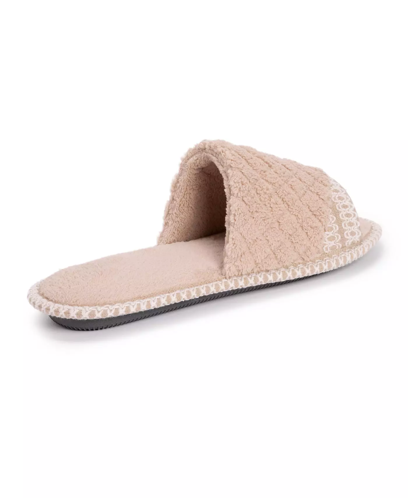 MUK LUKS женские тапочки Sally с открытым носком, цвет медово-пшеничный, размер Small