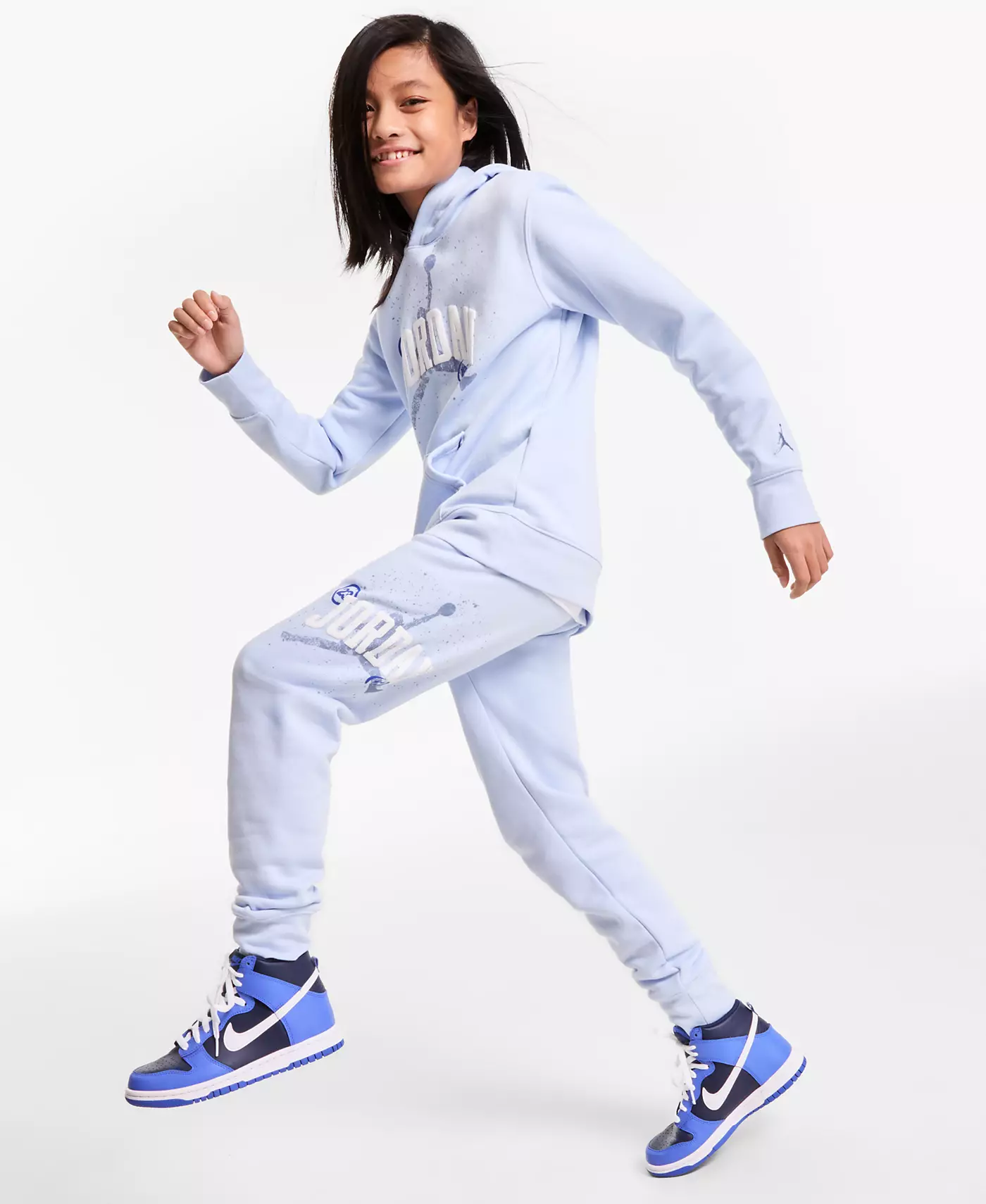 Толстовка с капюшоном Jordan Big Boys, футболка и спортивные штаны