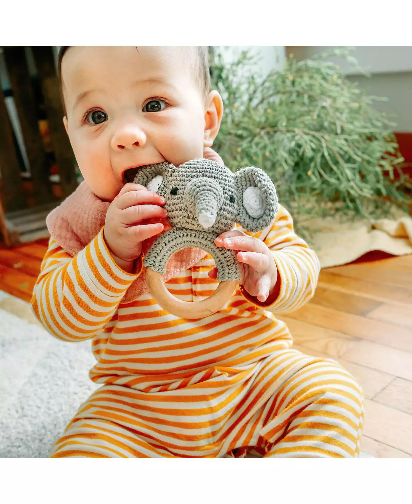 Деревянная погремушка-слон embe Animal