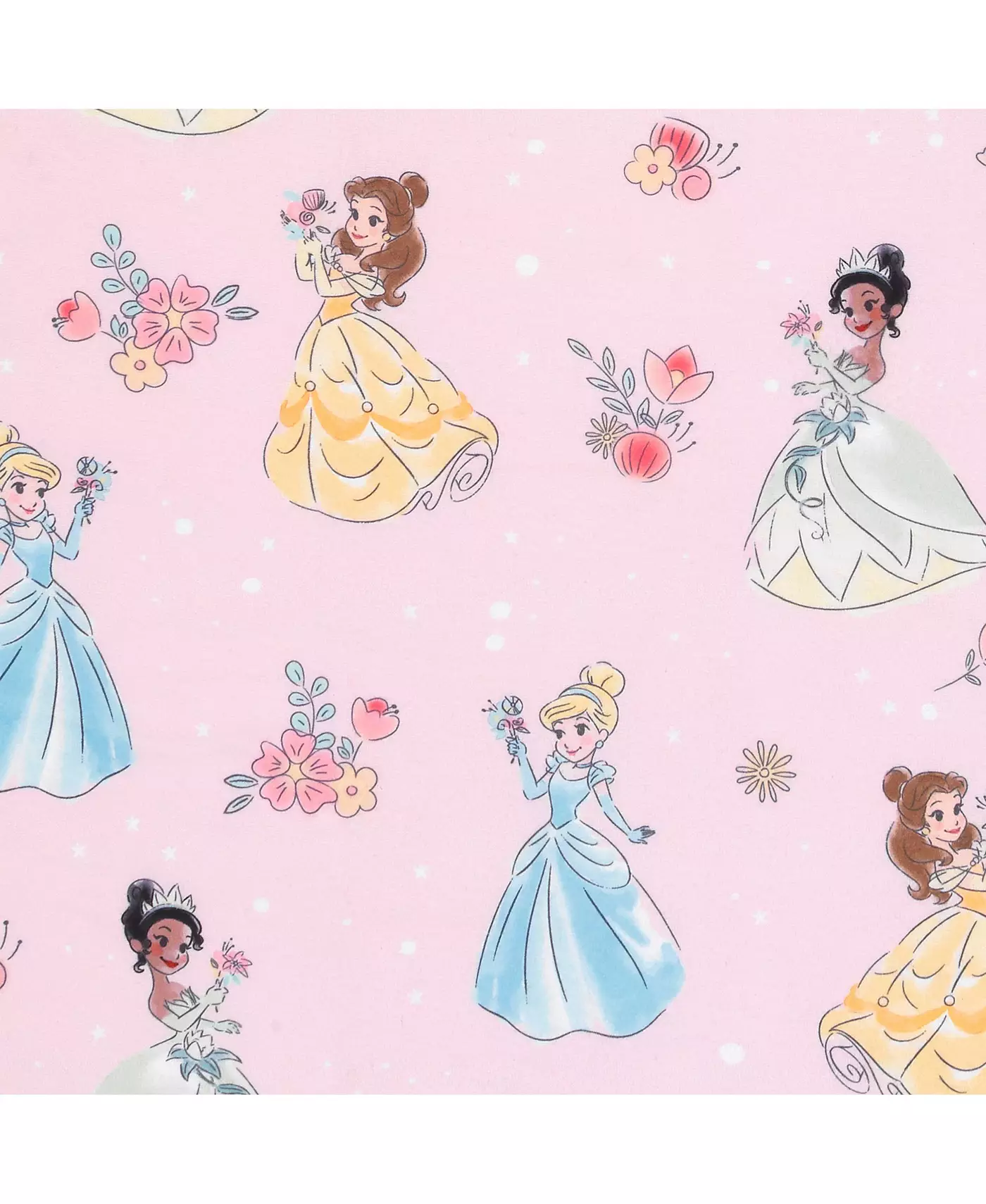 Детское одеяло из розового флиса Lambs & Ivy Disney Princesses - Belle/Tiana/Cinderella