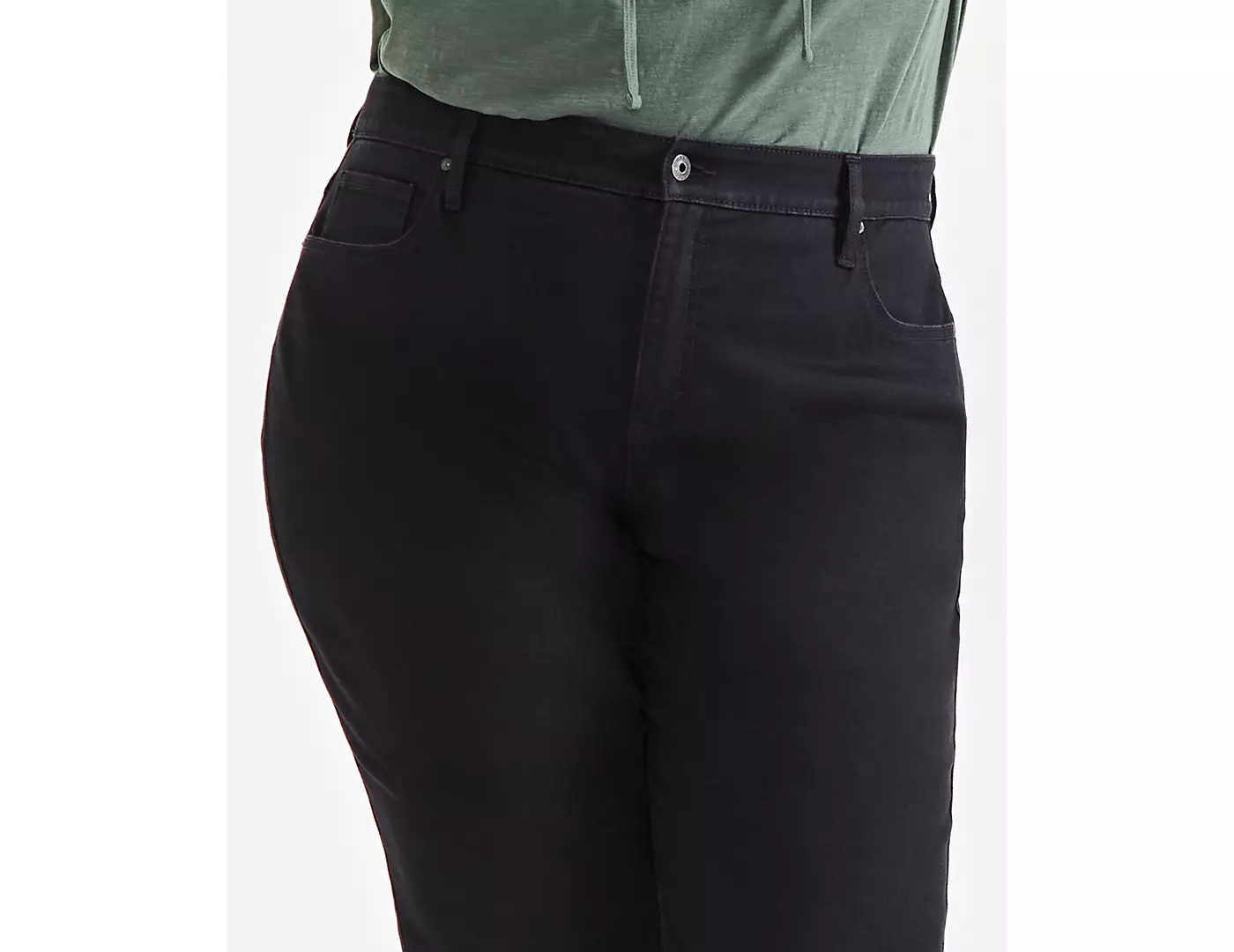 Укороченные джинсы Style & Co Plus Size с высокой талией и облегающими изгибами