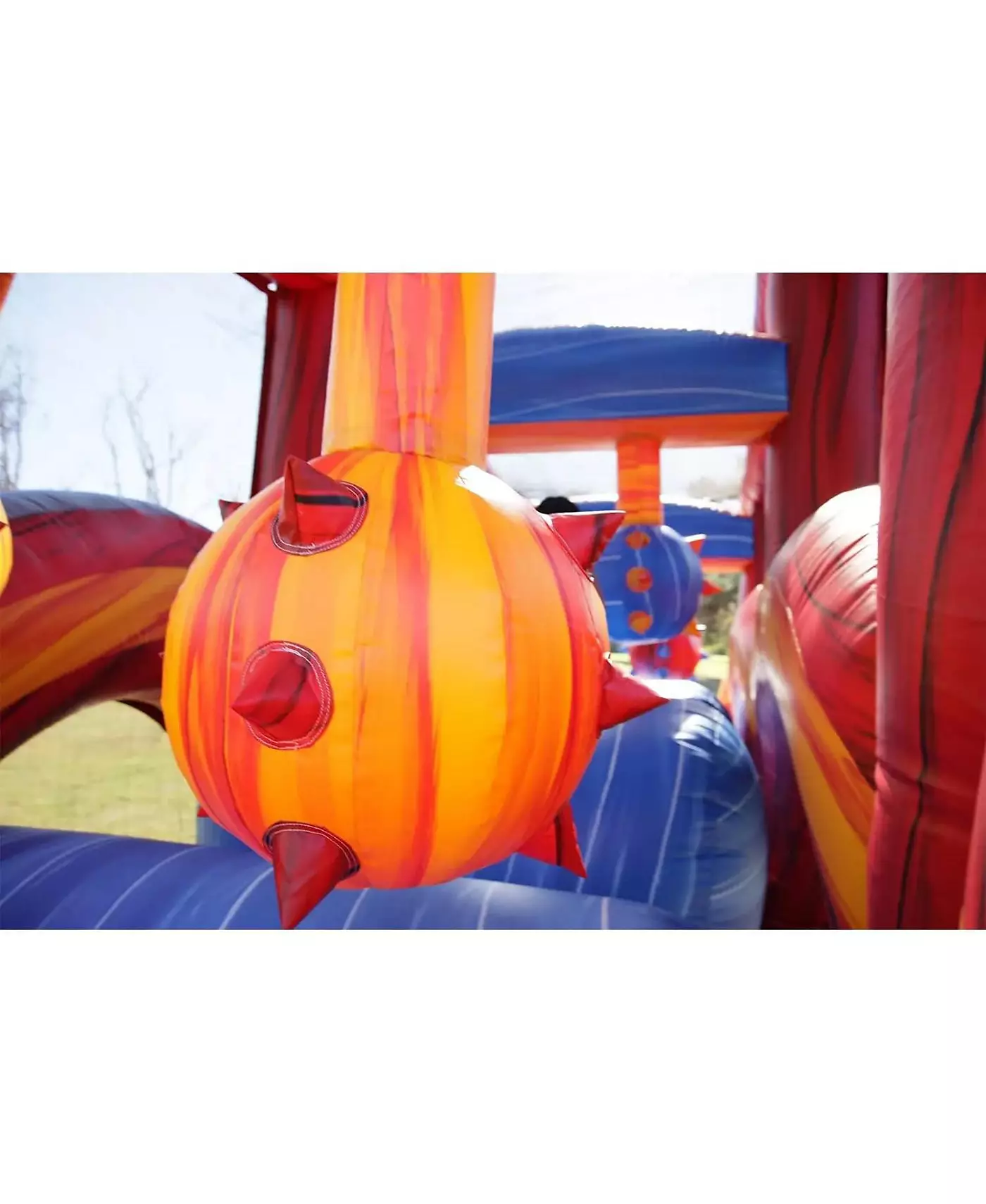 Jumporange Shadow - надувной батут с полосой препятствий для детей и взрослых с нагнетателем, коммерческий класс, всплывающие батуты, для использования на открытом воздухе и в помещении, качество аренды (шт. 6)