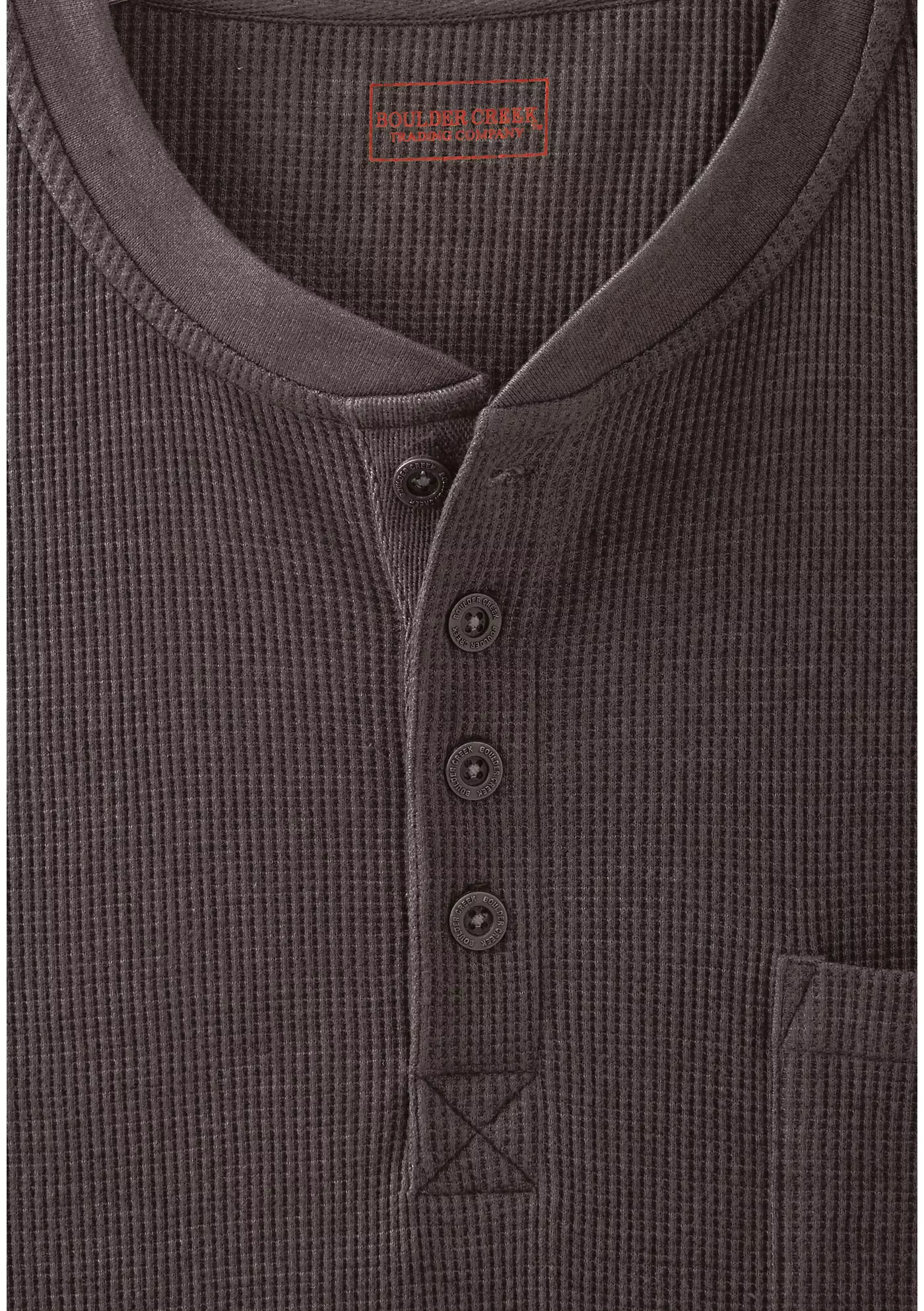 Boulder Creek Big & Tall от KingSize Thermal Pocket Удлиненная хенли