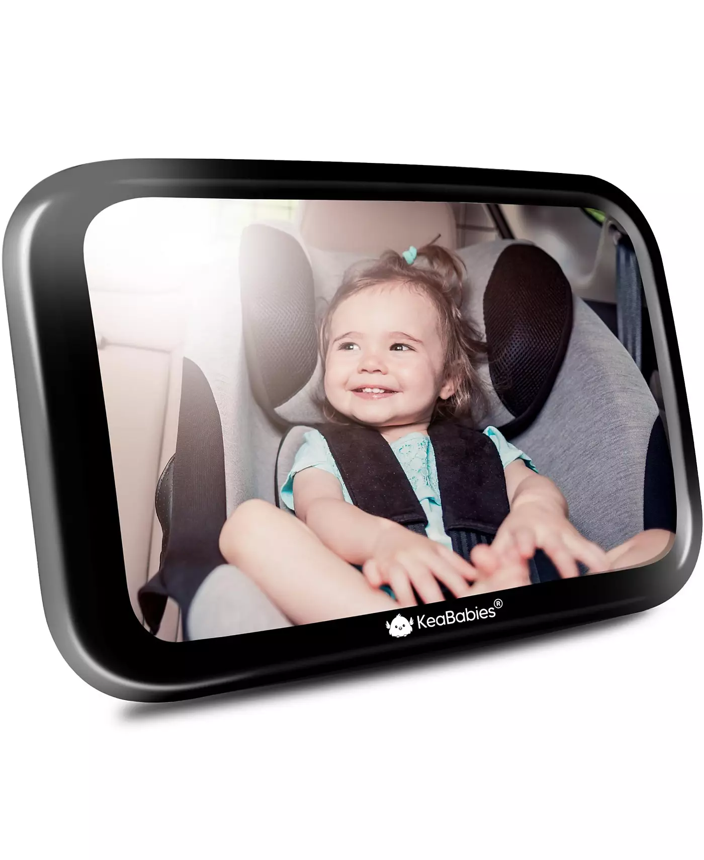 Зеркало для детского автокресла KeaBabies, большое ударопрочное детское зеркало для установки на сиденье автомобиля, обращенное назад, зеркало для младенца в детское автокресло