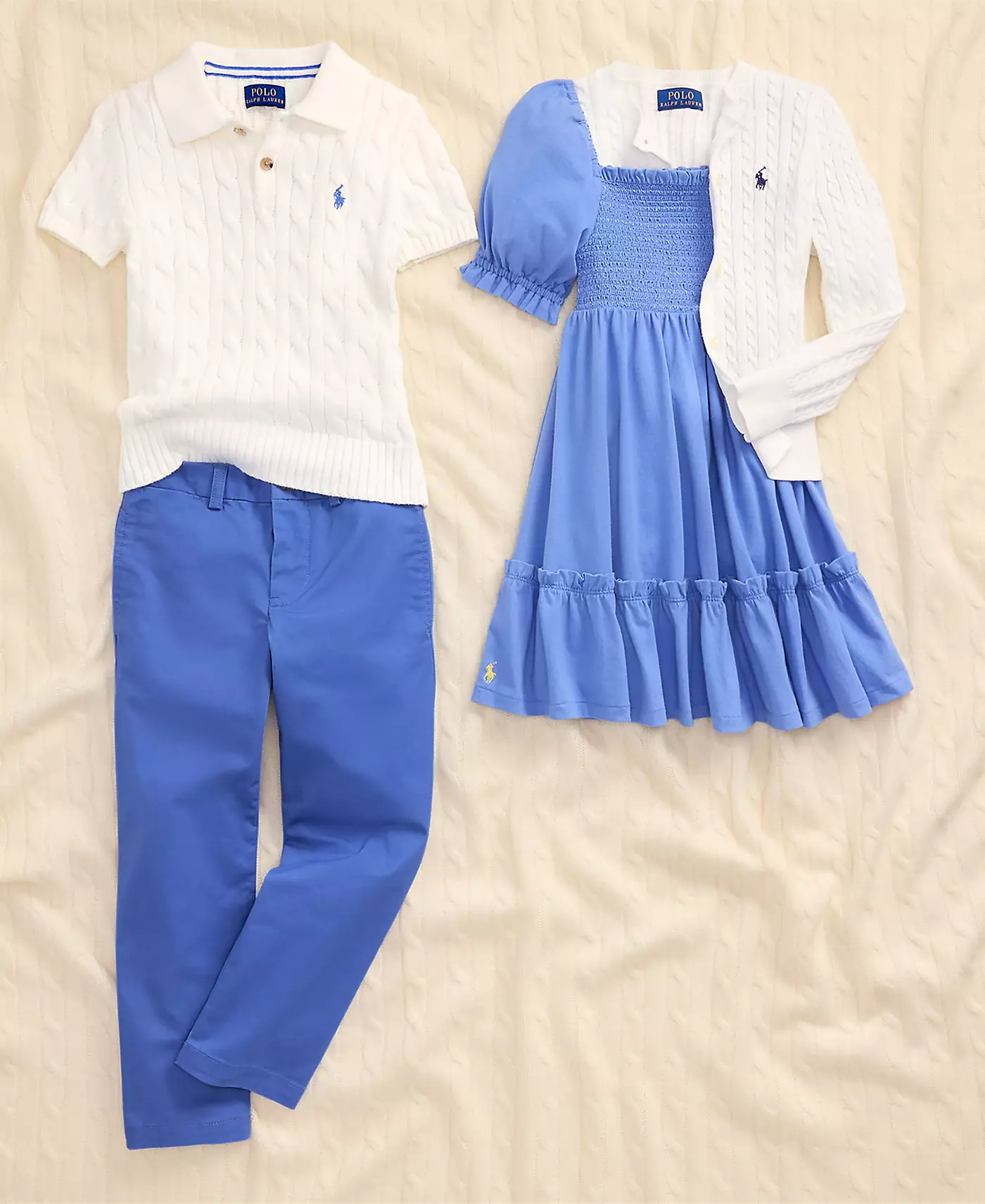 Polo Ralph Lauren Мальчики и Девочки Момент Соответствия Братьев И Сестер