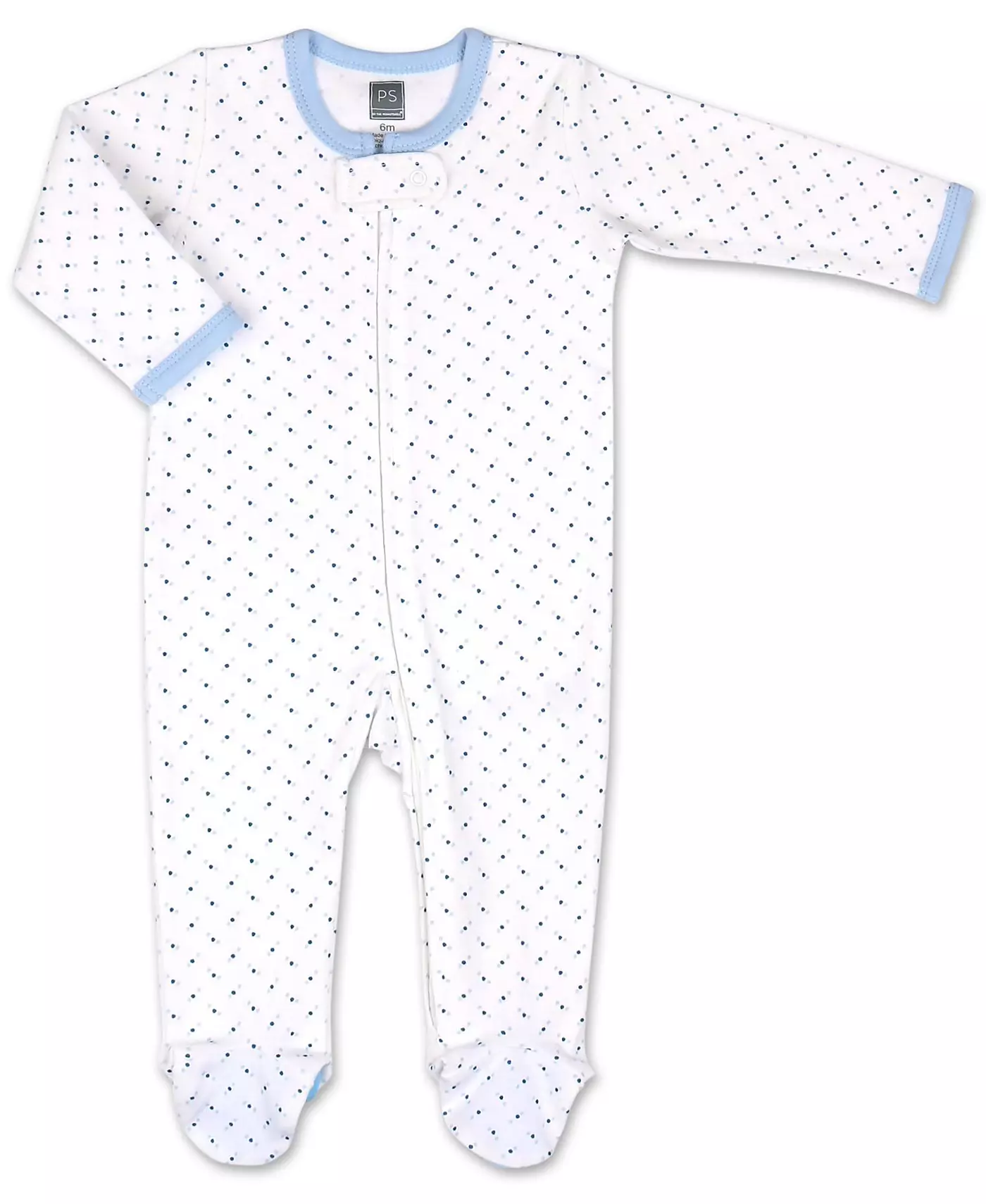 Пижама Peanutshell Baby Sleep N Play Footed для мальчиков и девочек, с изображением динозавра, синяя, 3 шт. в упаковке, для детей от рождения до 9 месяцев