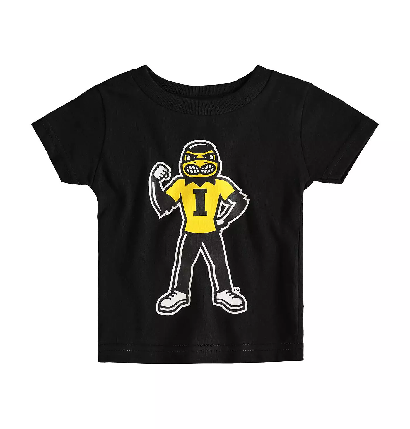 Футболка Two Feet Ahead Infant Boys and Girls Black Iowa Hawkeyes Big Logo
