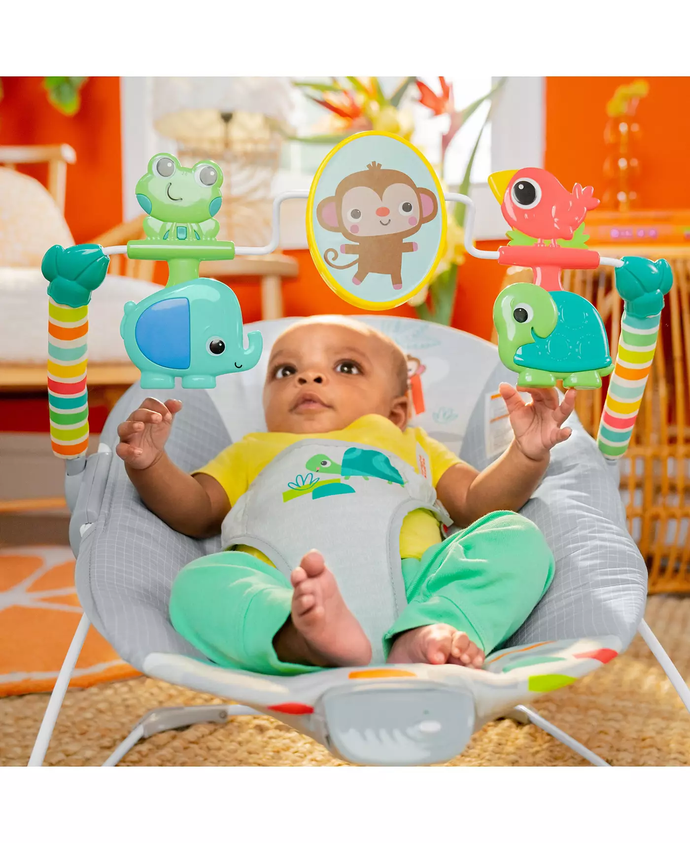 Вибрирующий шезлонг Bright Starts Playful Paradise™