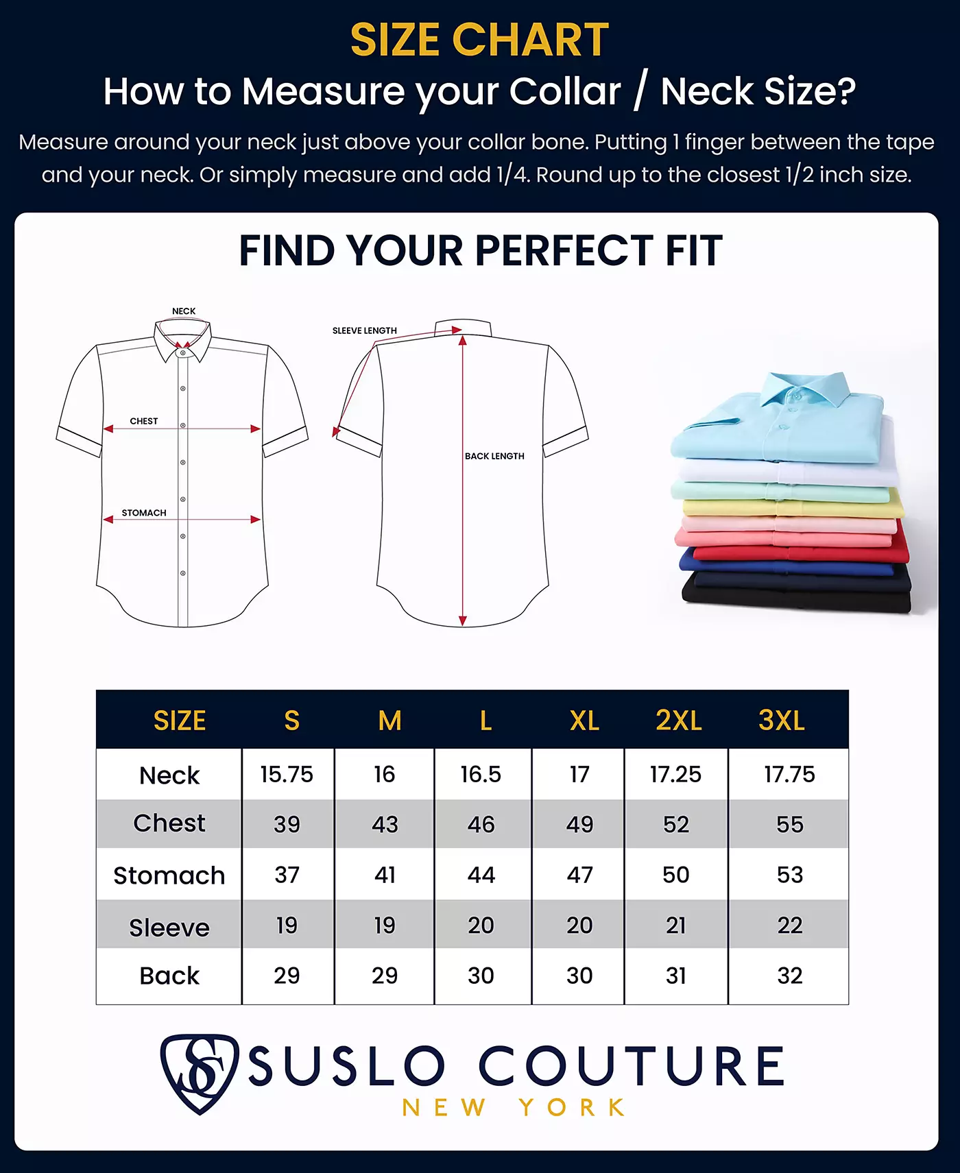 Мужская рубашка Suslo Couture Slim Fit Performance с короткими рукавами и однотонным принтом на пуговицах