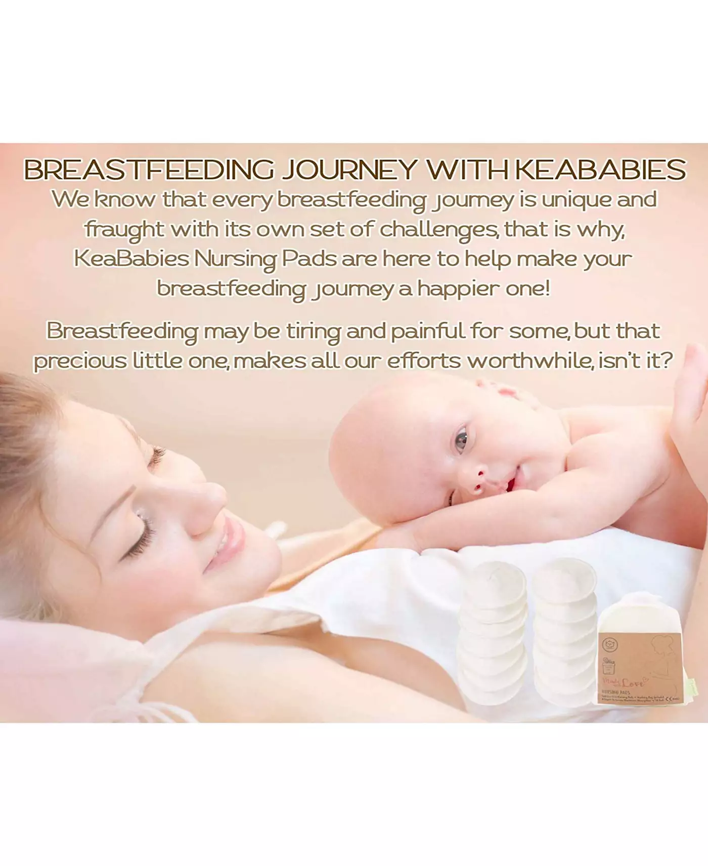 KeaBabies Maternity 14 упаковок органических прокладок для груди, моющиеся прокладки для груди + мешок для стирки, многоразовые прокладки для сосков