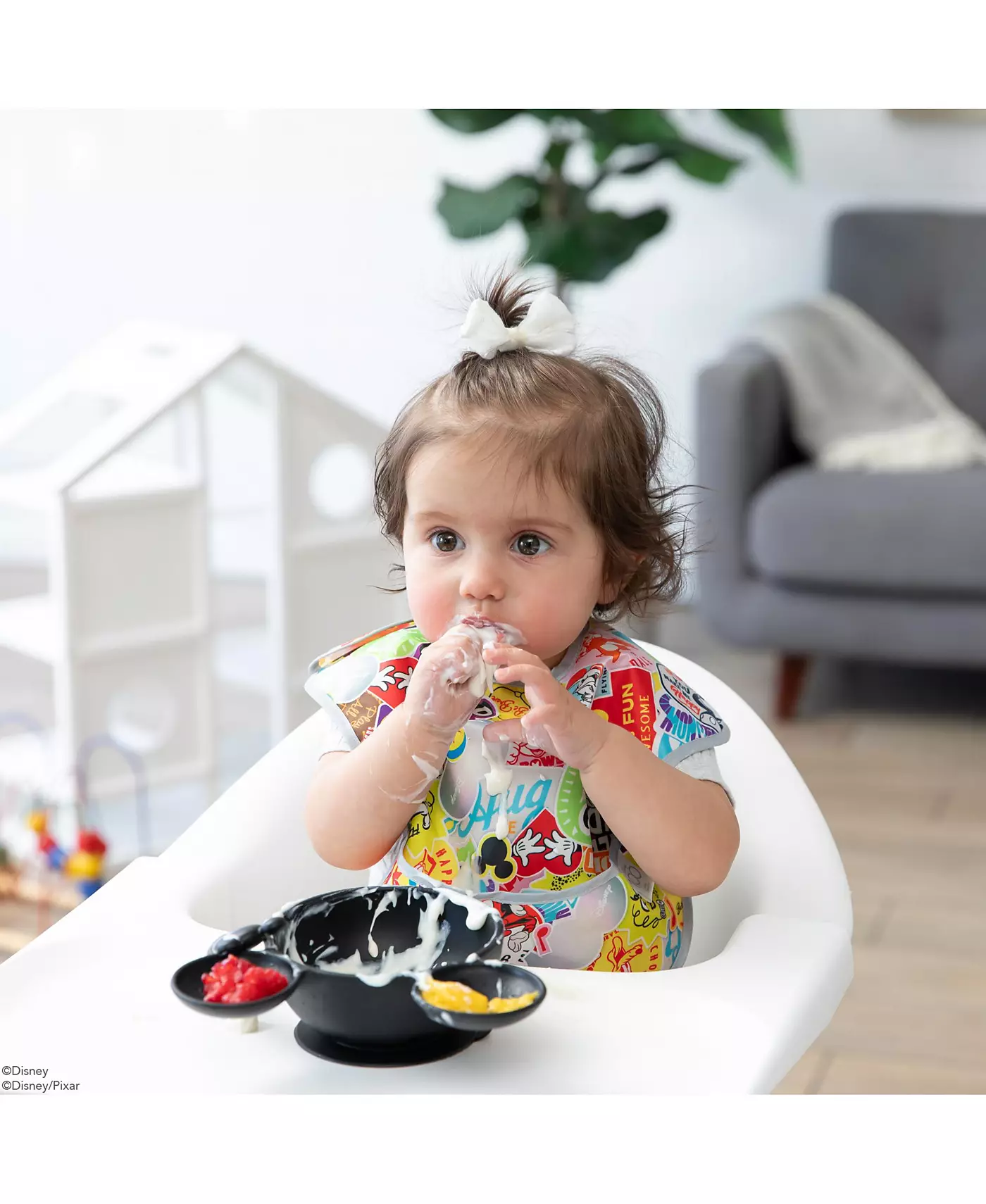 Bumkins Baby Disney 100 счастливых лиц супер нагрудники, упаковка из 2 шт.