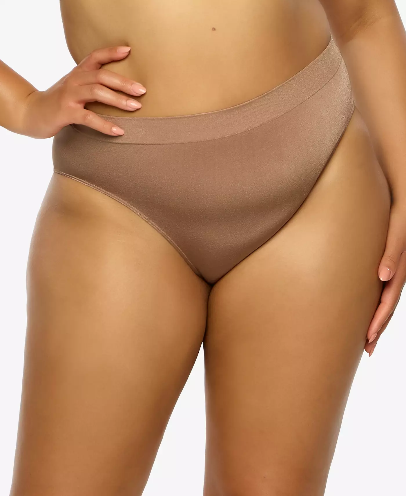 Paramour Plus Size Body Smooth Seamless High Leg Short Panty