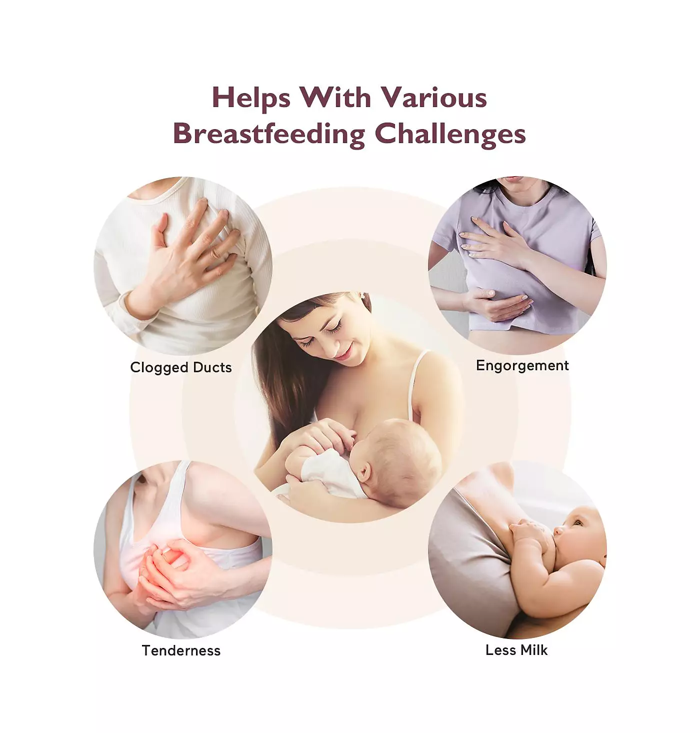 Momcozy 3-в-1 Разминающий массажер для лактации