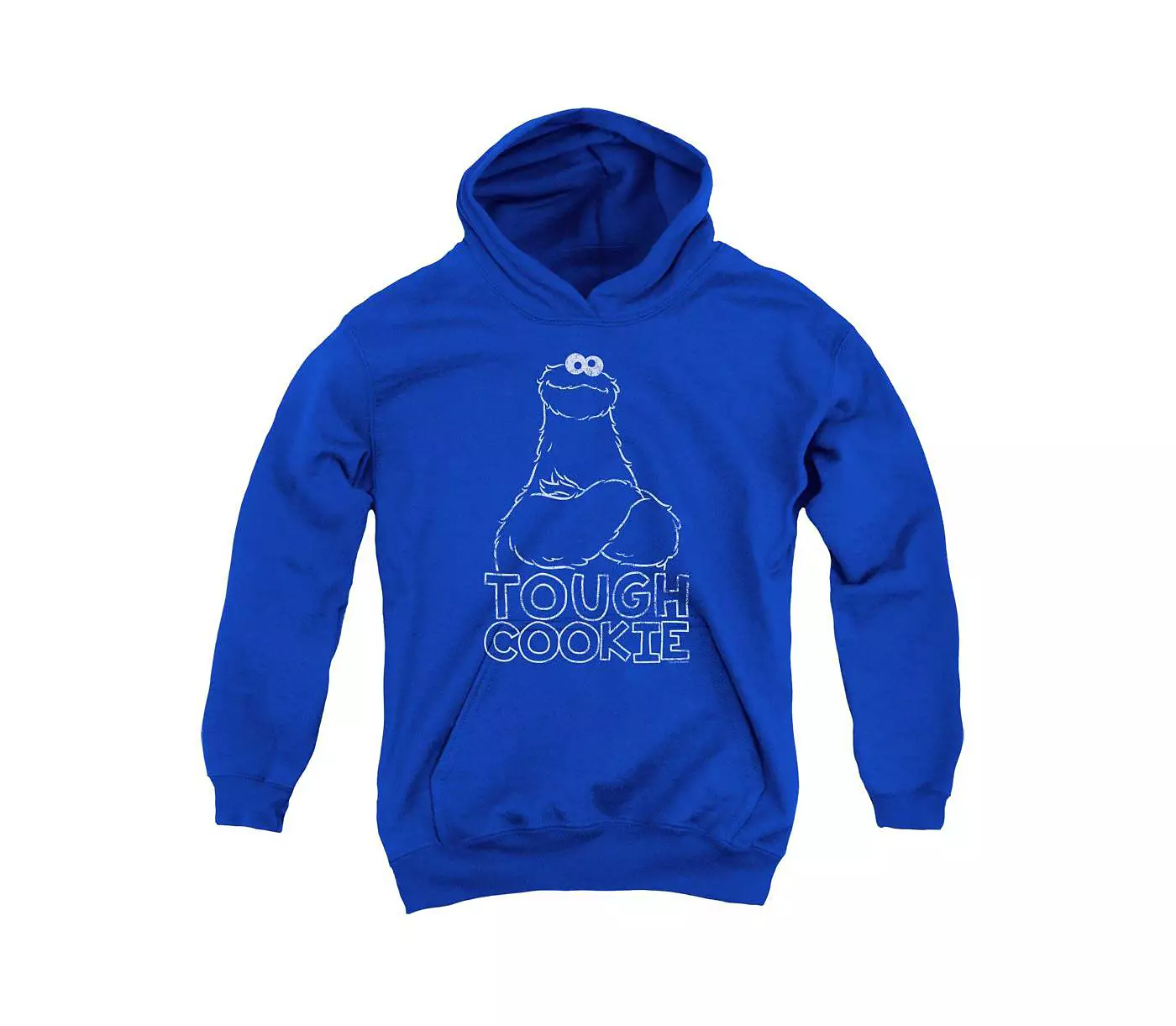 Толстовка с капюшоном и принтом печенья «Улица Сезам» для молодежи