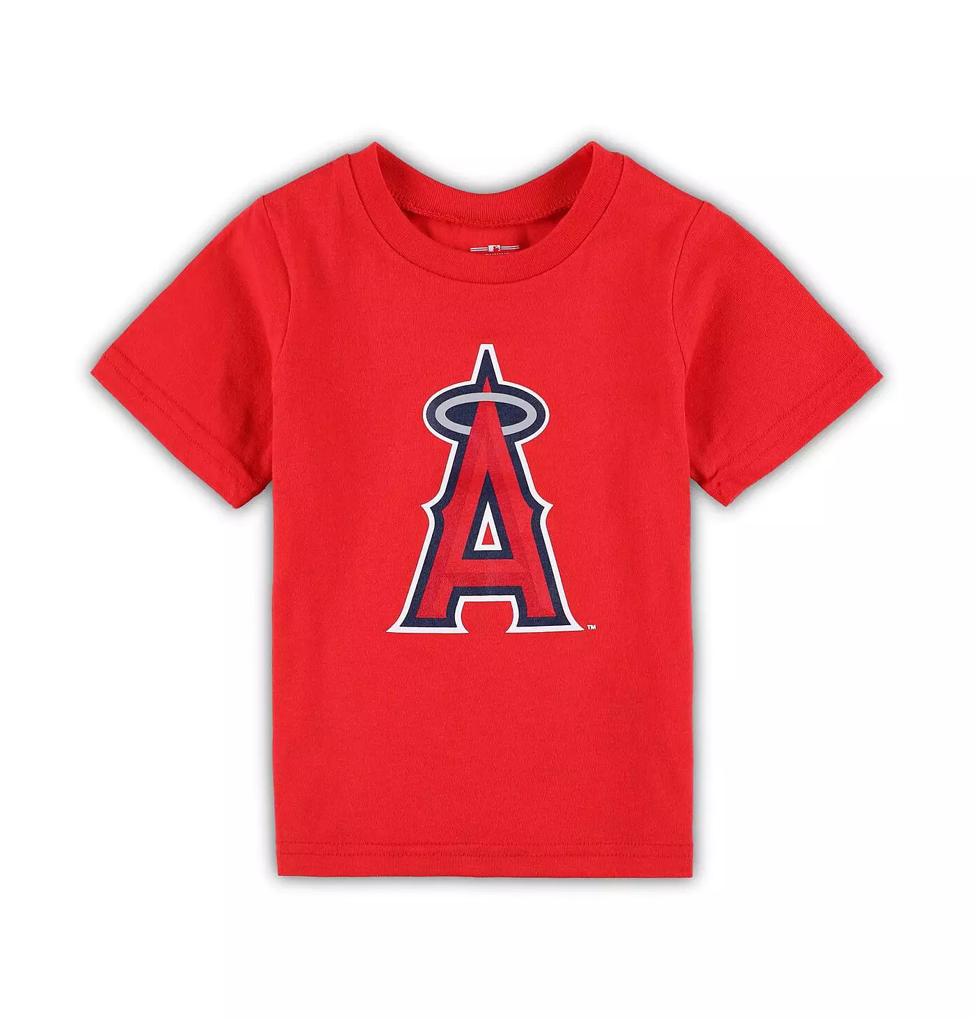 Outerstuff Красная футболка с логотипом Los Angeles Angels Team Crew Primary для мальчиков и девочек
