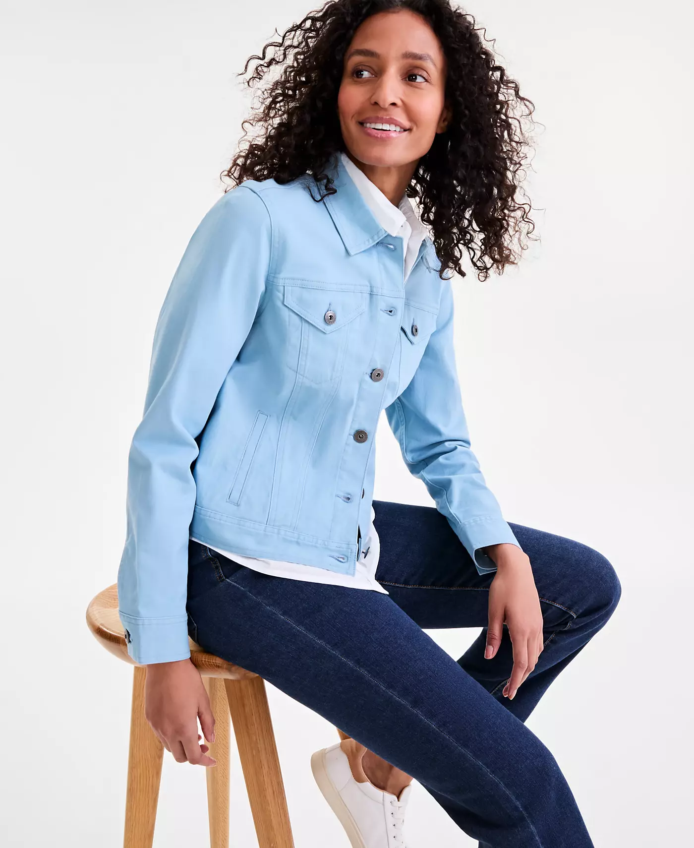 Классическая женская джинсовая куртка Style & Co