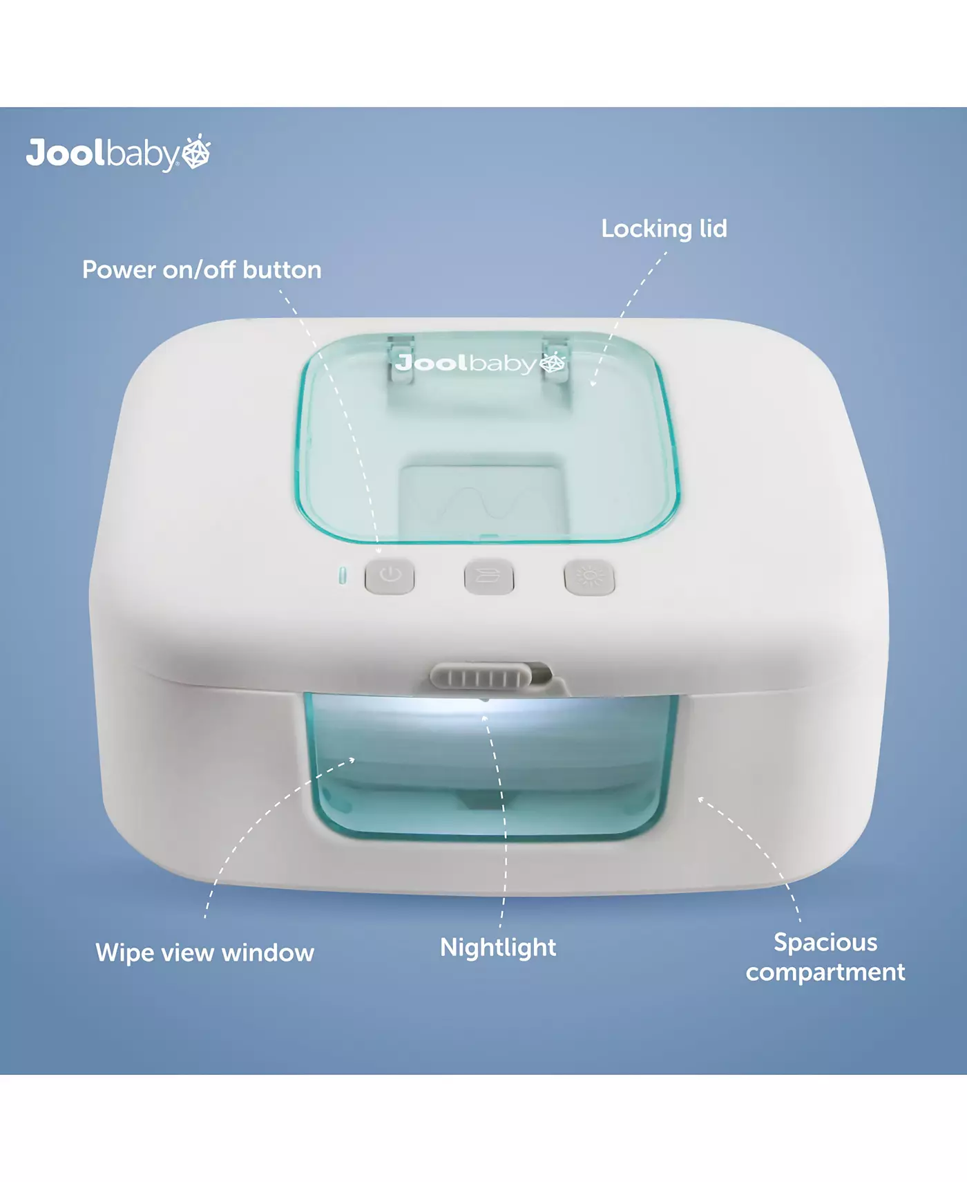 Подогреватель салфеток для младенцев Jool Baby Baby TinyBums с ночником LED