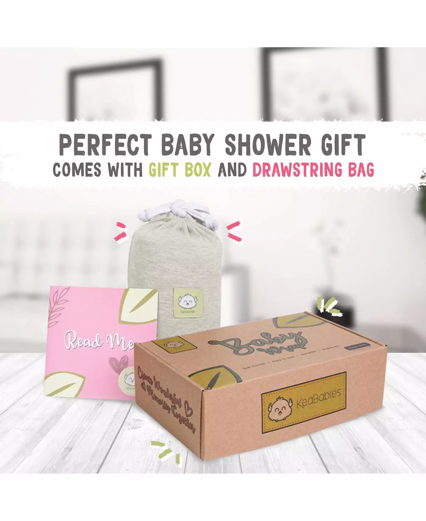 KeaBabies Original Baby Wraps Carrier, Baby Sling Carrier, Stretchy Infant Keng для новорожденных, малышей