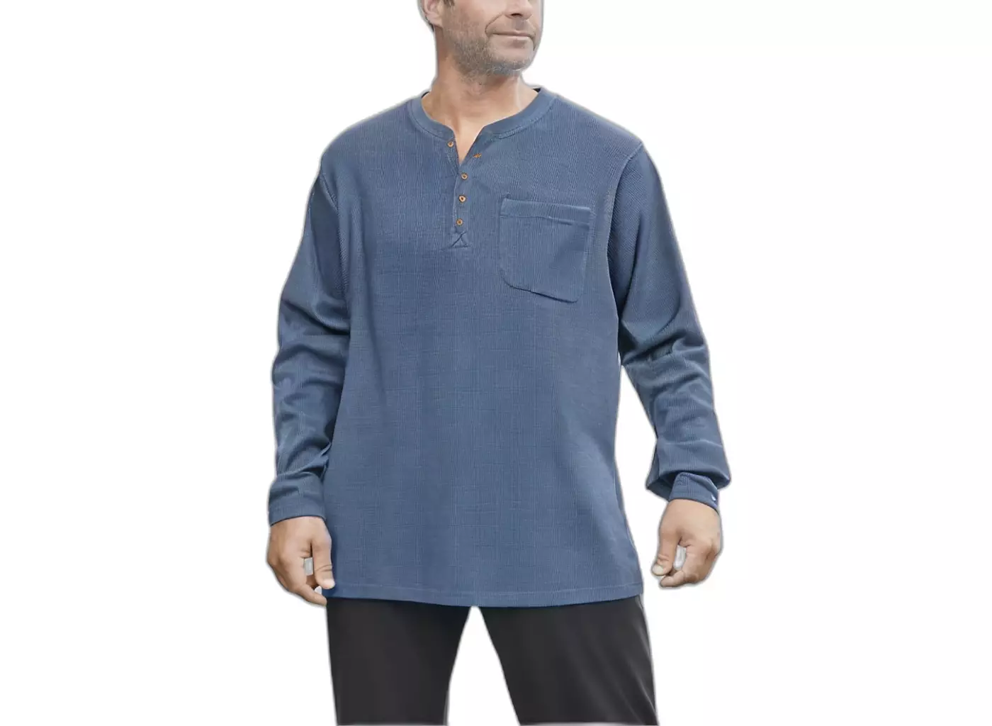 Boulder Creek Big & Tall от KingSize Thermal Pocket Удлиненная хенли